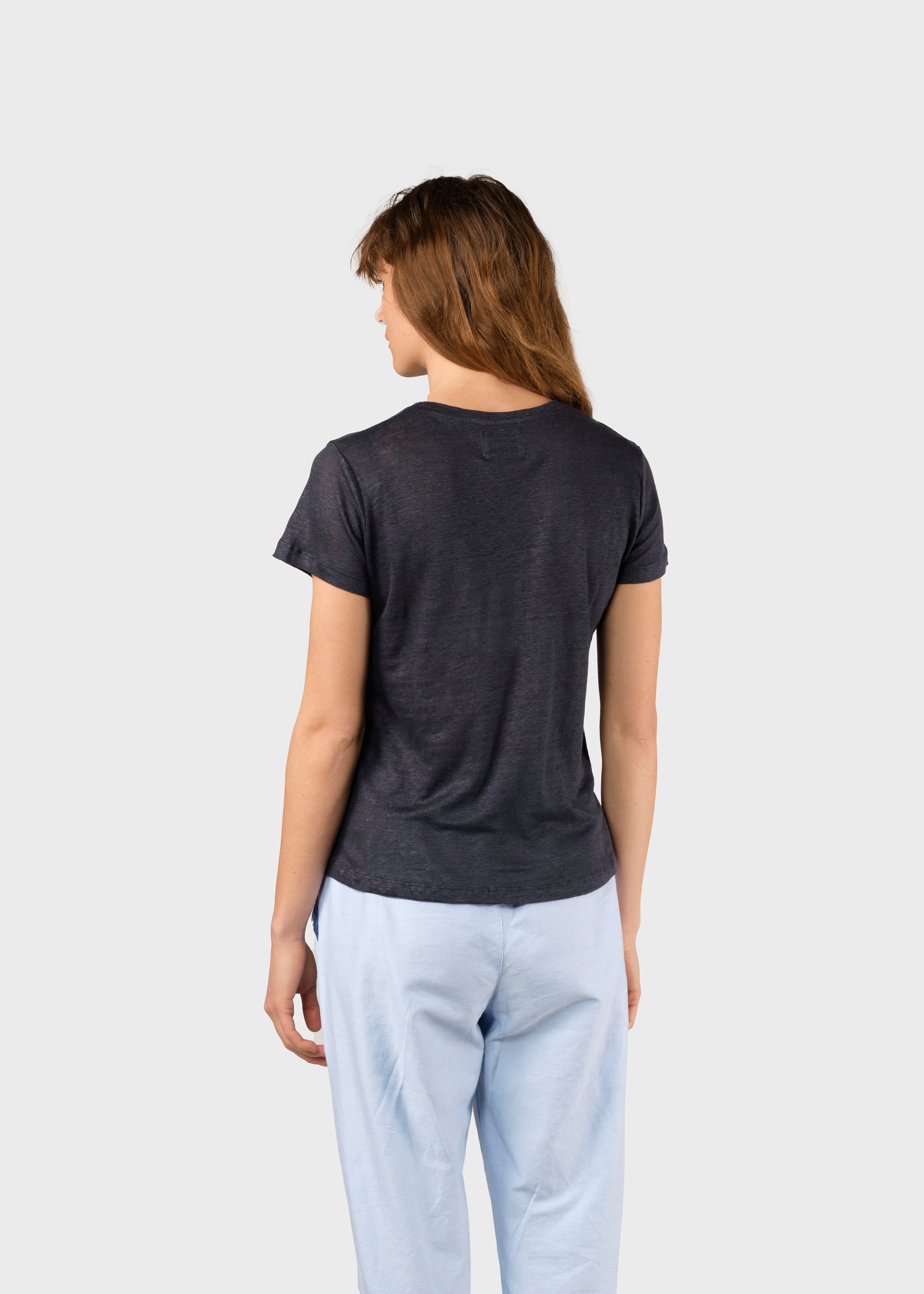 T-Shirt femme en lin Rikke Marine