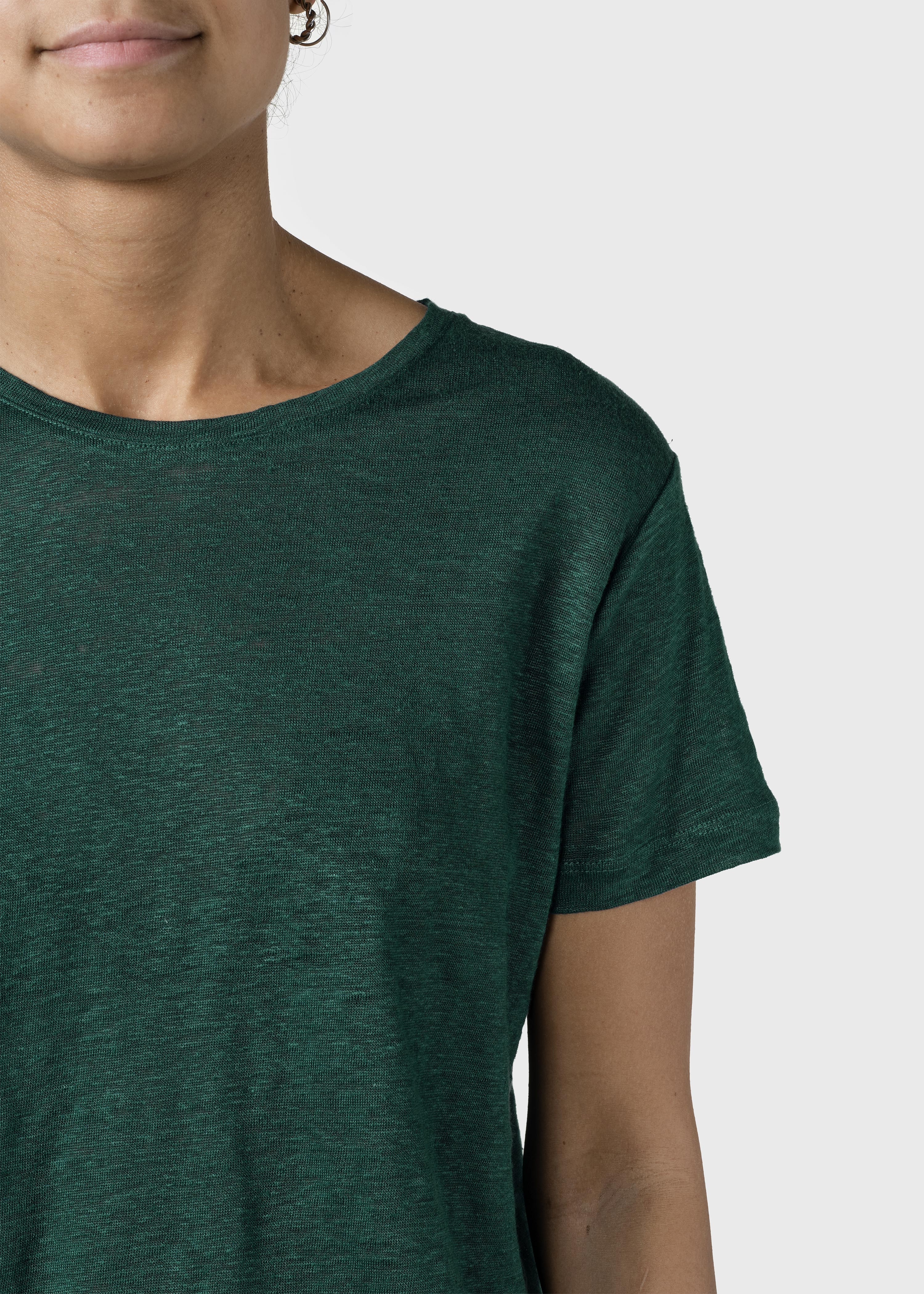 T-Shirt femme en lin Rikke Vert