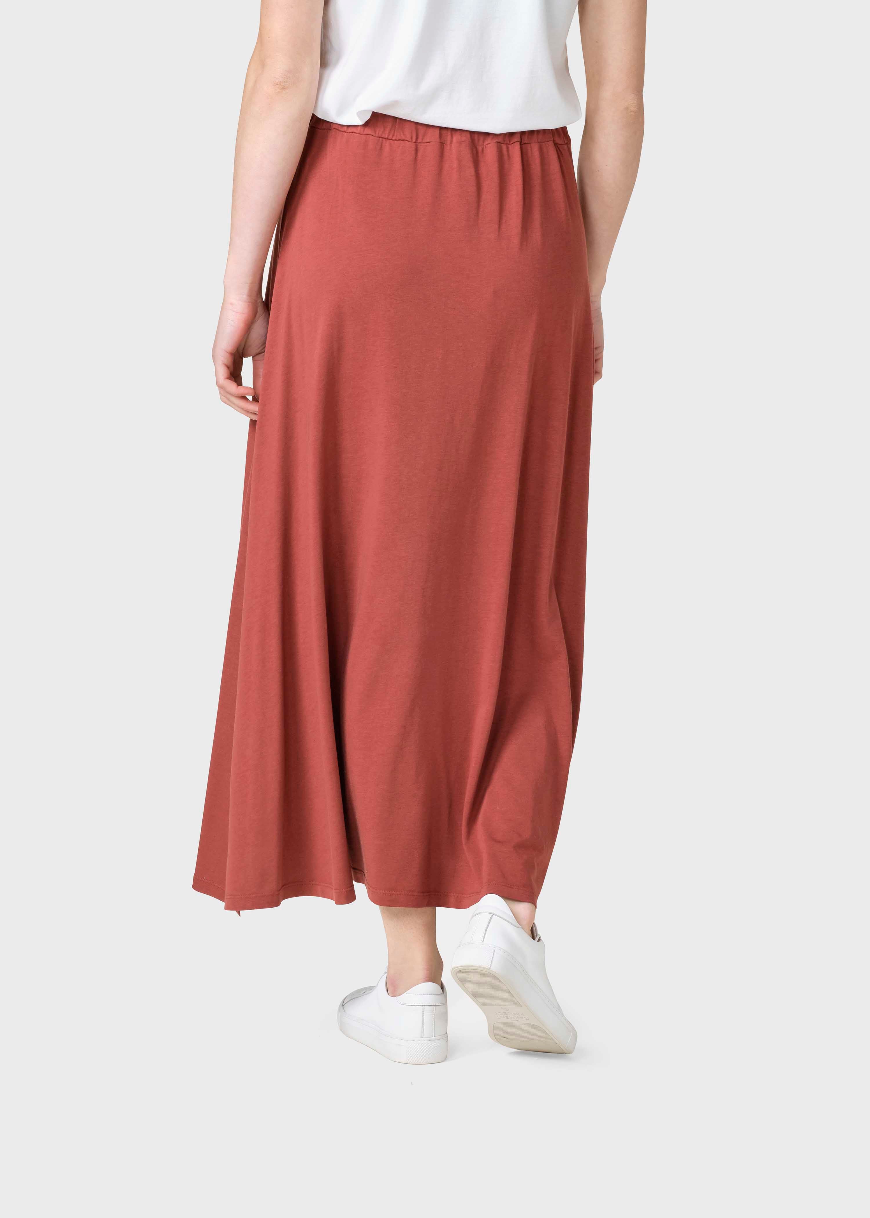 Long lyocell skirt Nora Terracotta