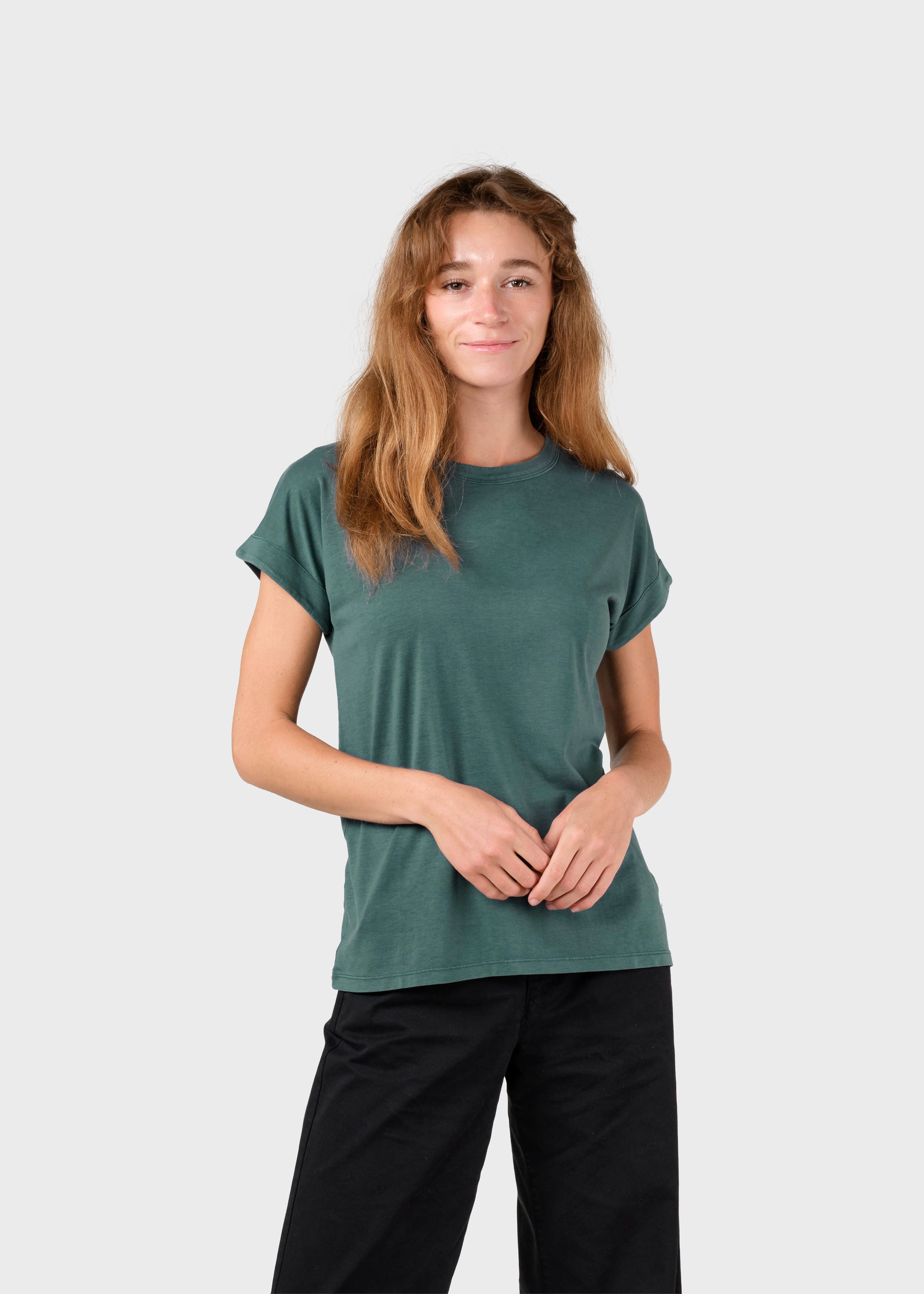 Damen T-Shirt Sigrid Moss Green