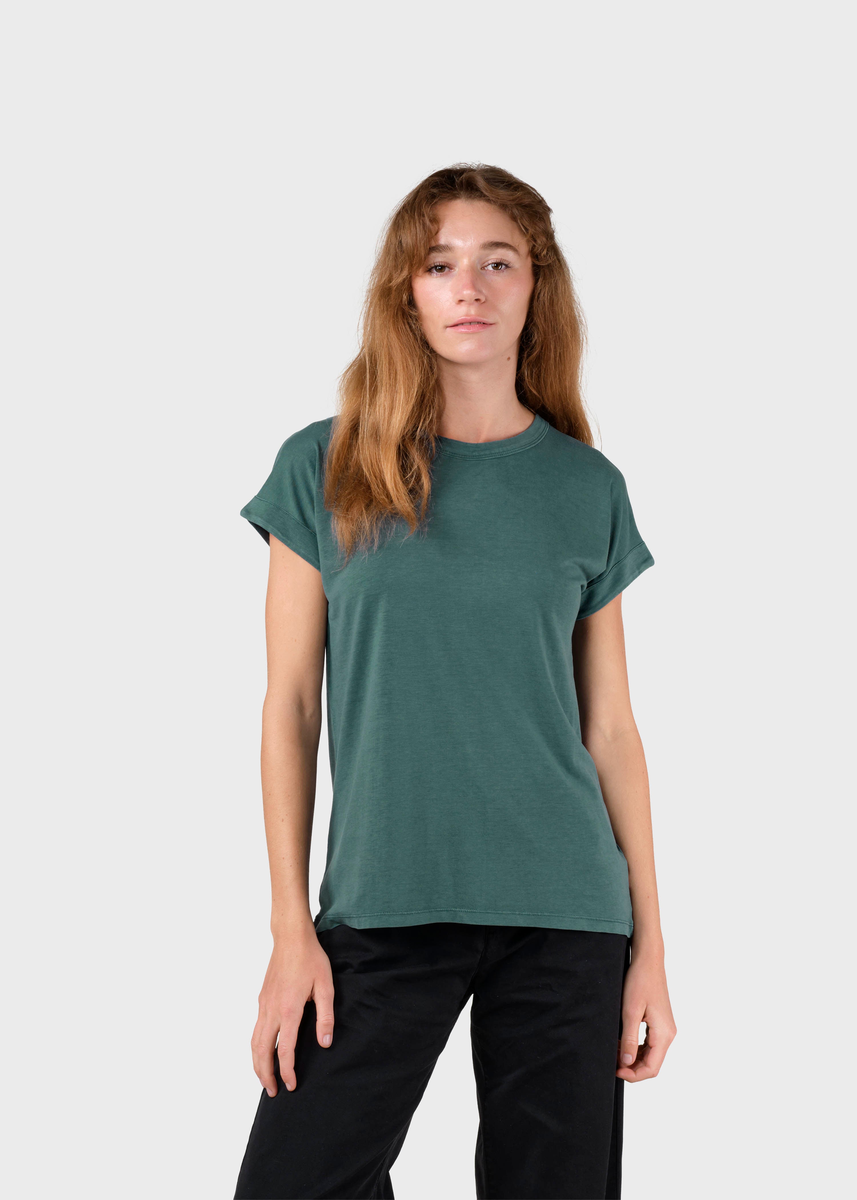 Damen T-Shirt Sigrid Moss Green