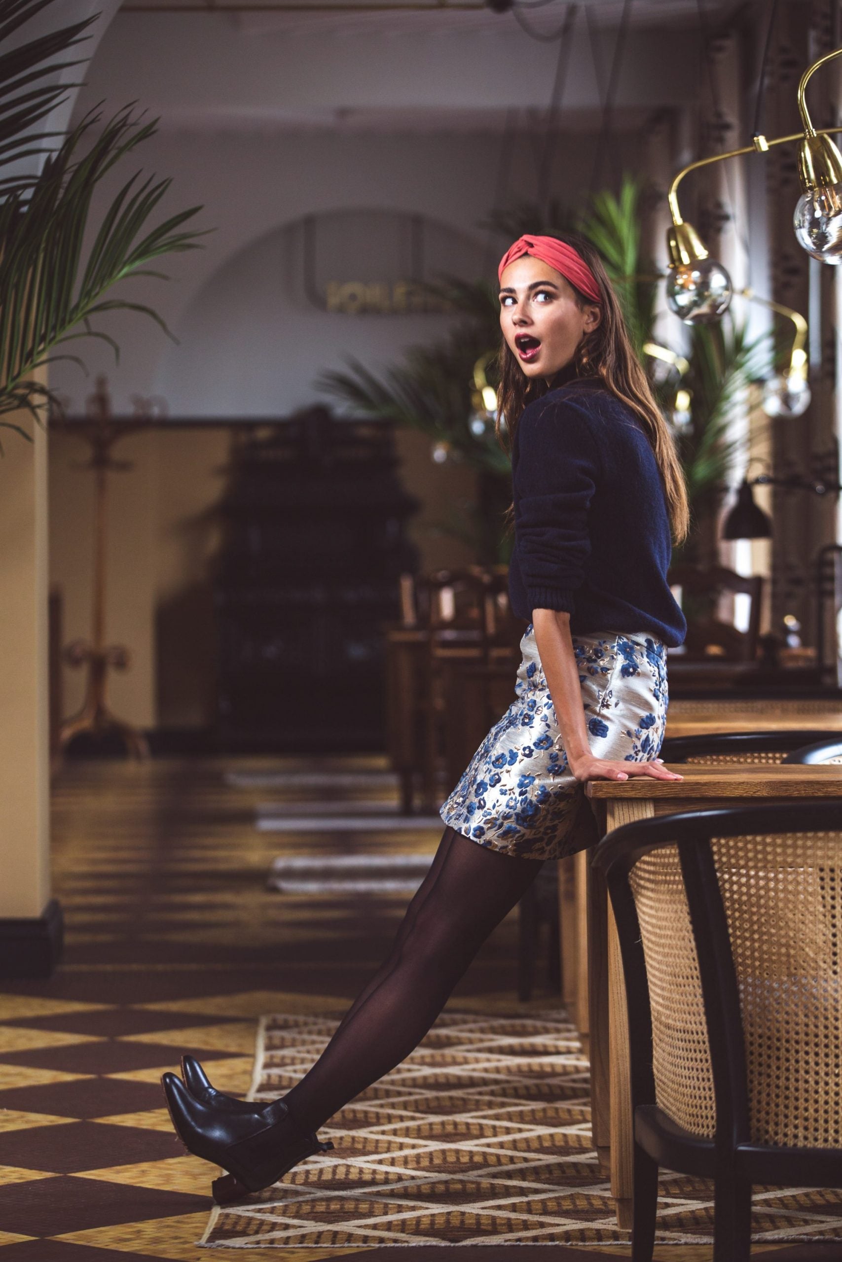 Jupe droite Simone Brocart