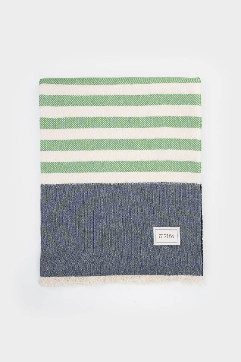 Aurora Green Beach Towel