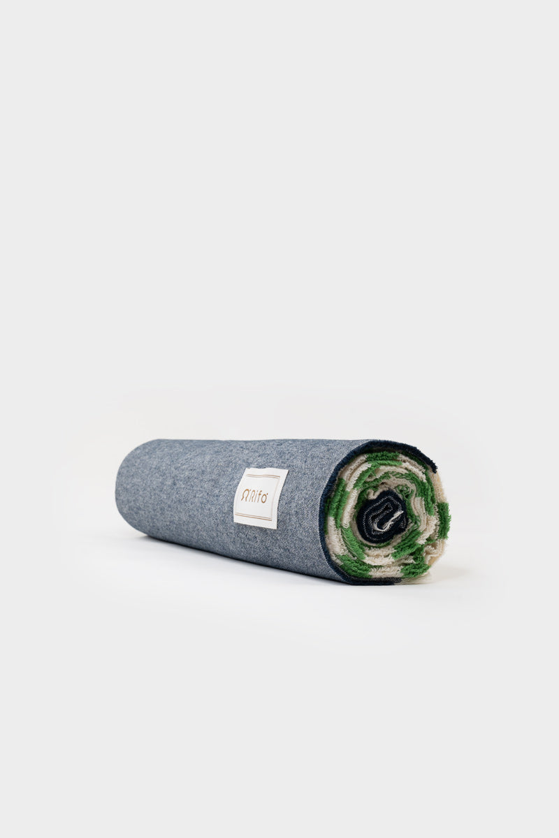 Aurora Green Beach Towel