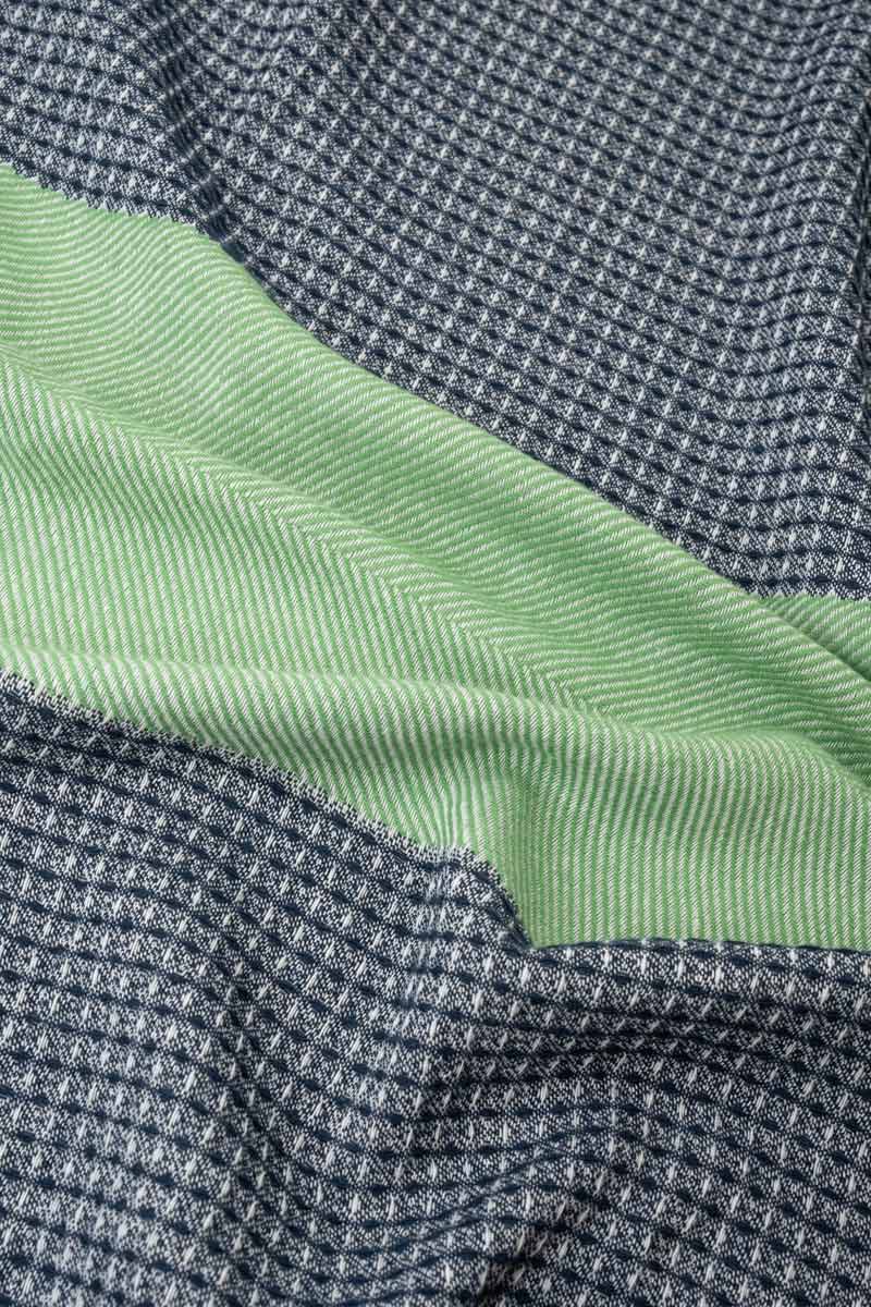 Linge de plage Waffle bleu