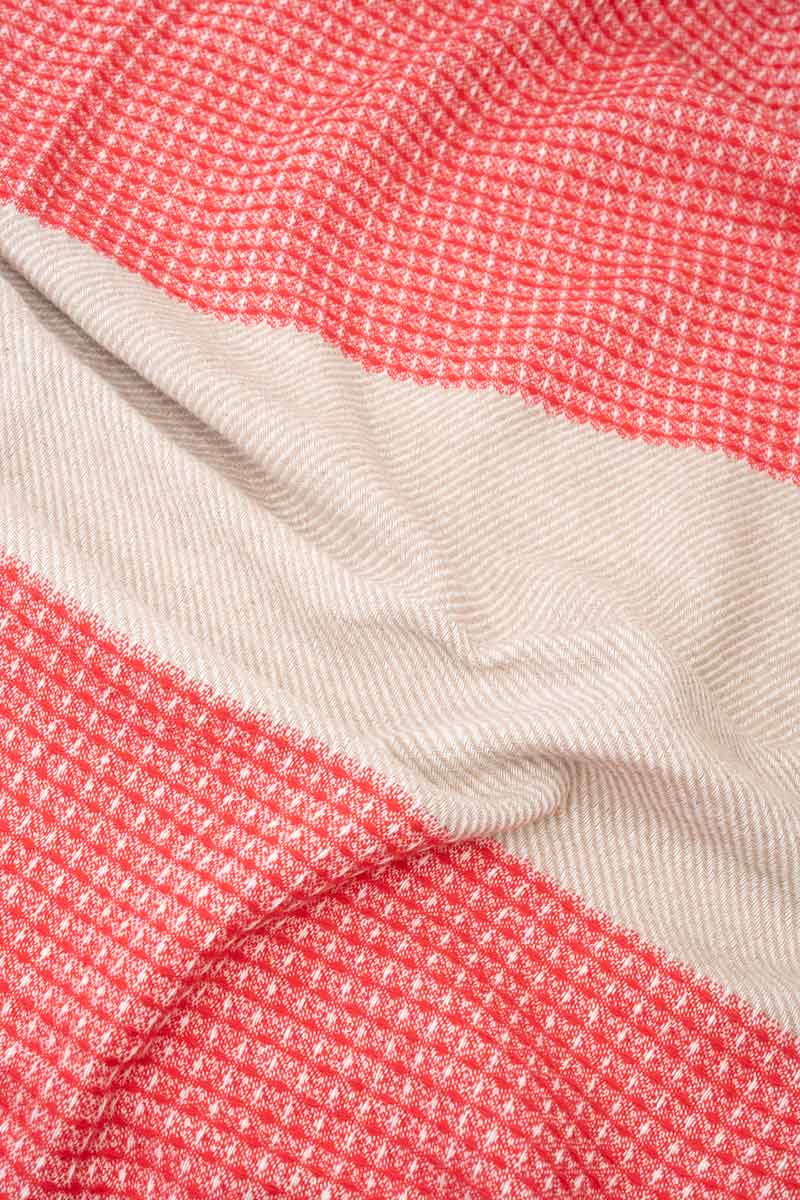 Beach Towel Waffle Red