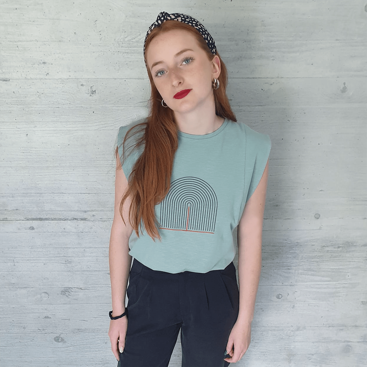 Top Maeve vert de gris