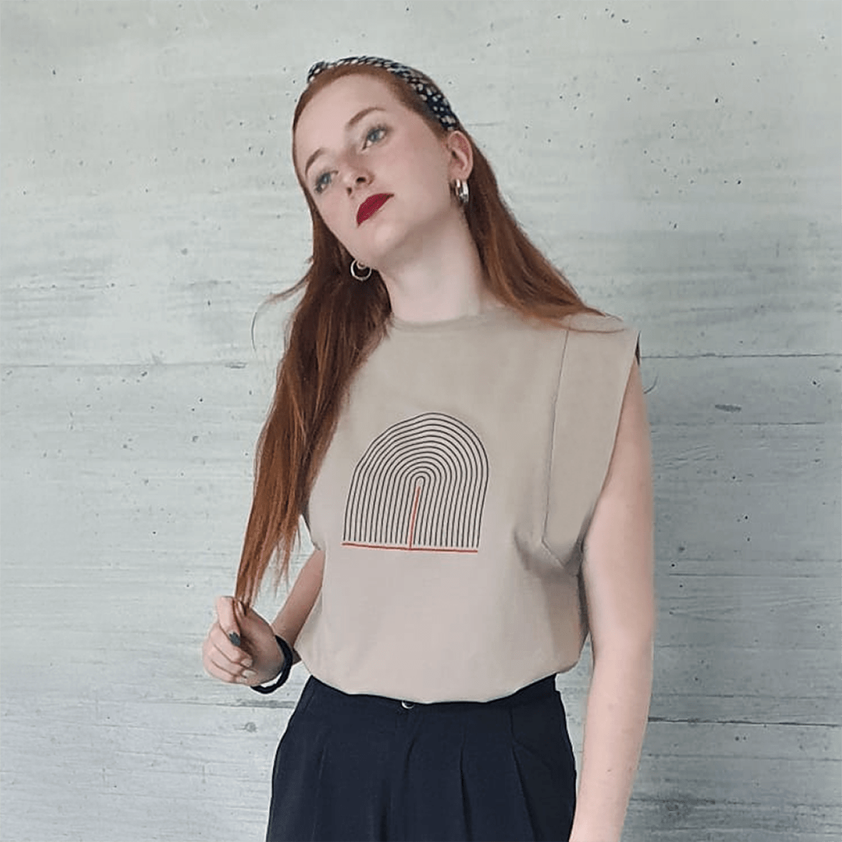 Top Maeve taupe
