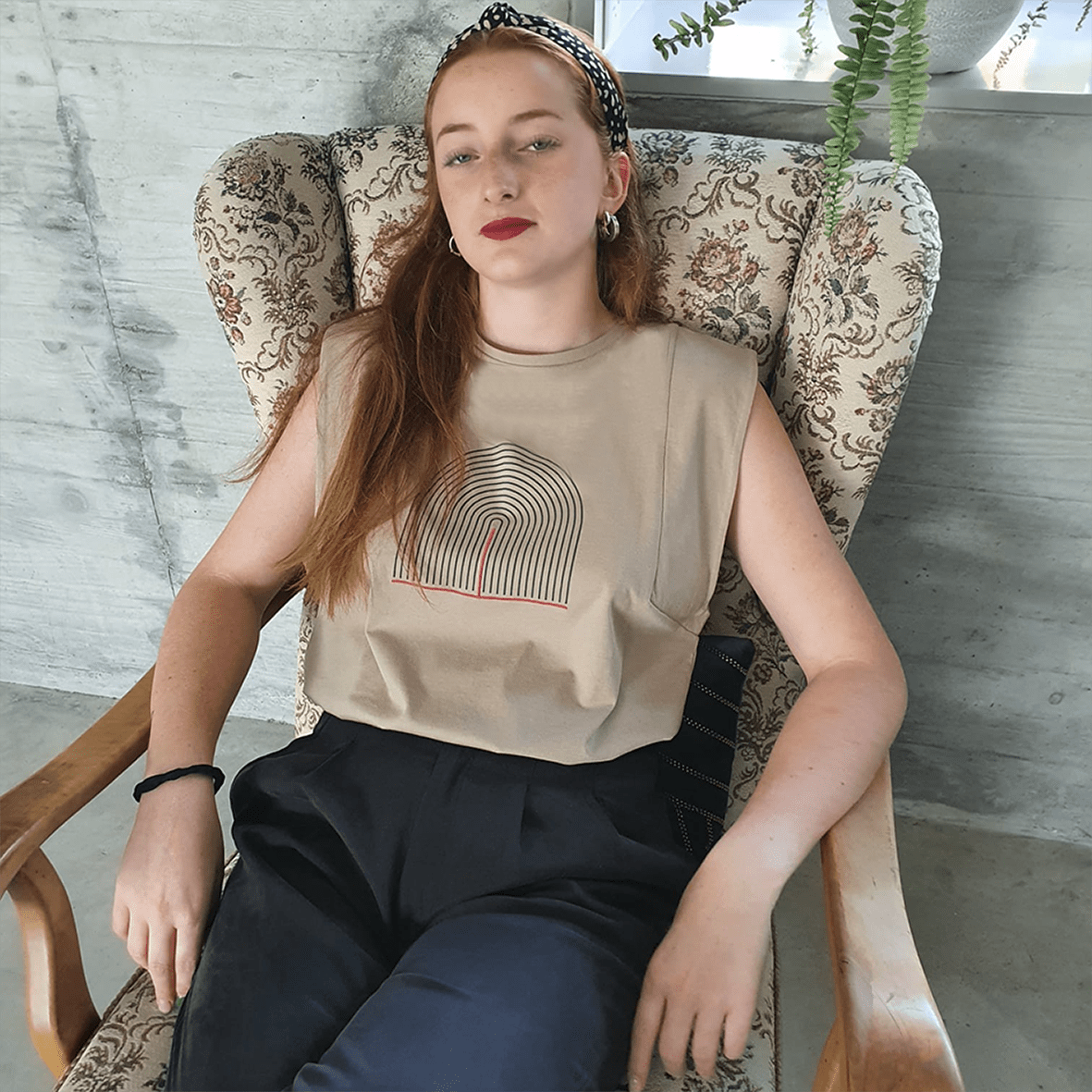 Top Maeve taupe