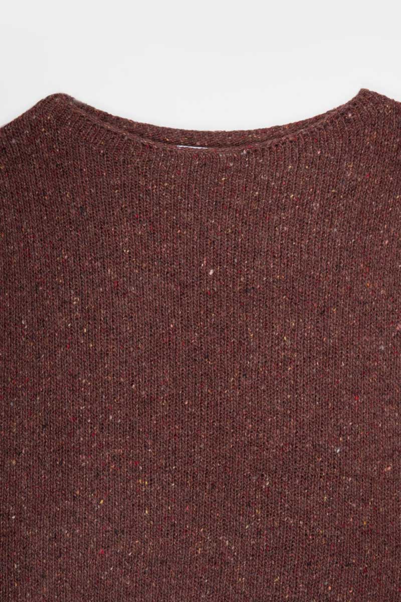 Cashmere Mottled Sweater Eloisa Rust