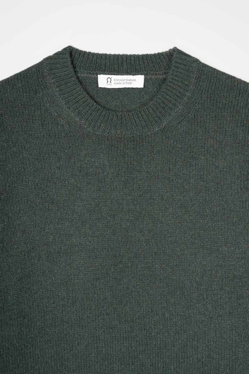 Cashmere sweater Edda Forest green