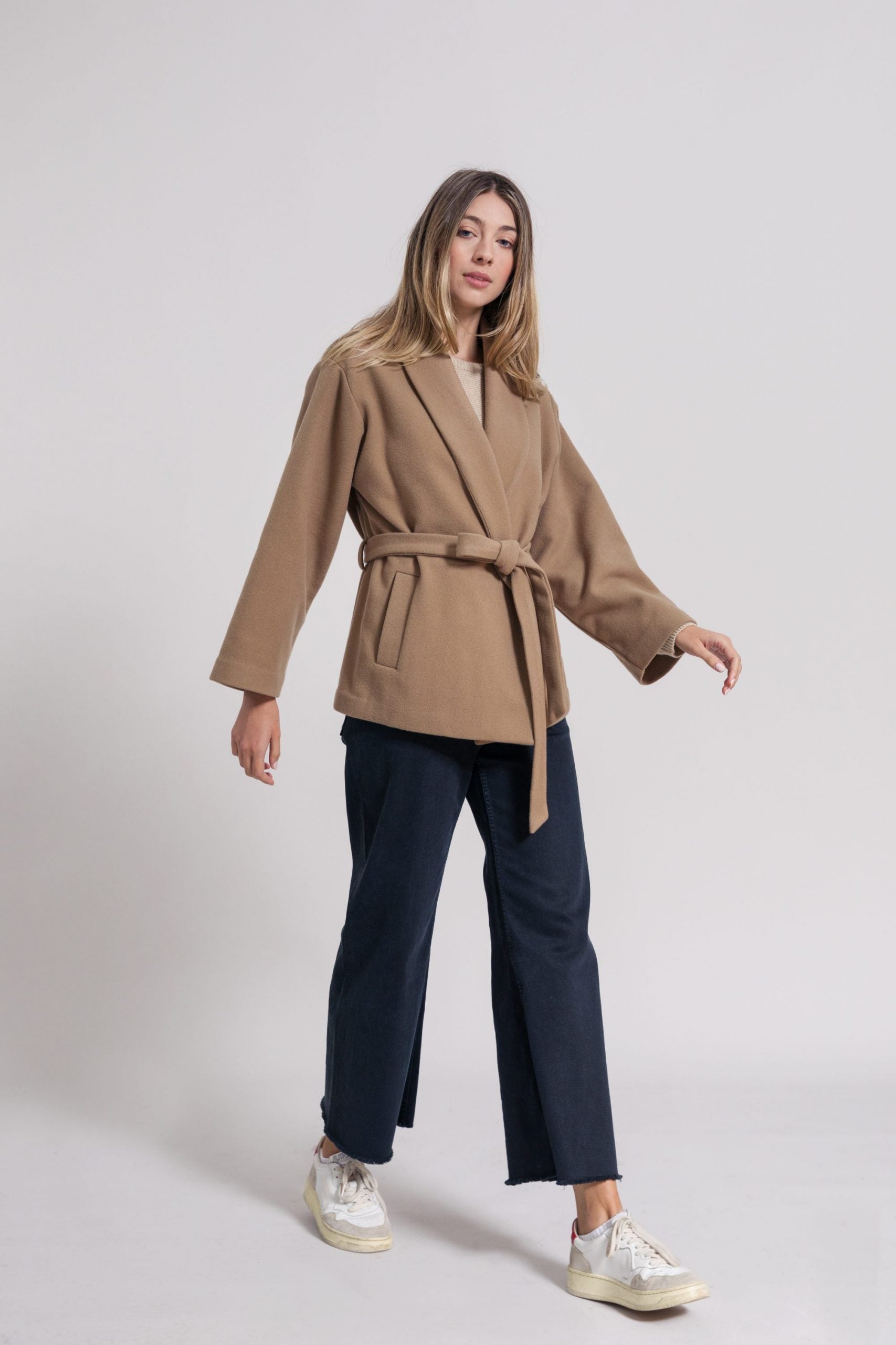 Manteau Femme kimono GINKO beige