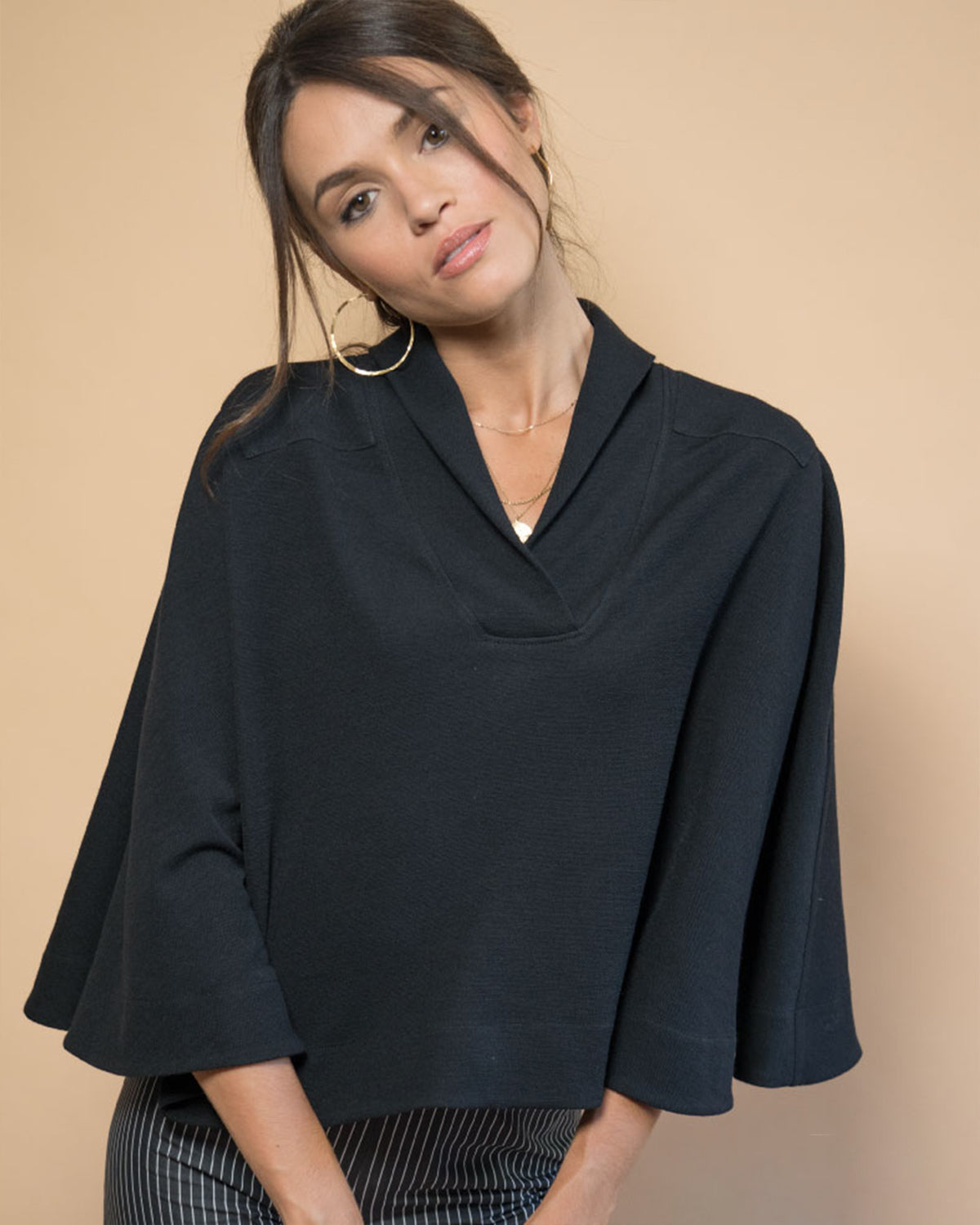 Cape femme noire Babette 