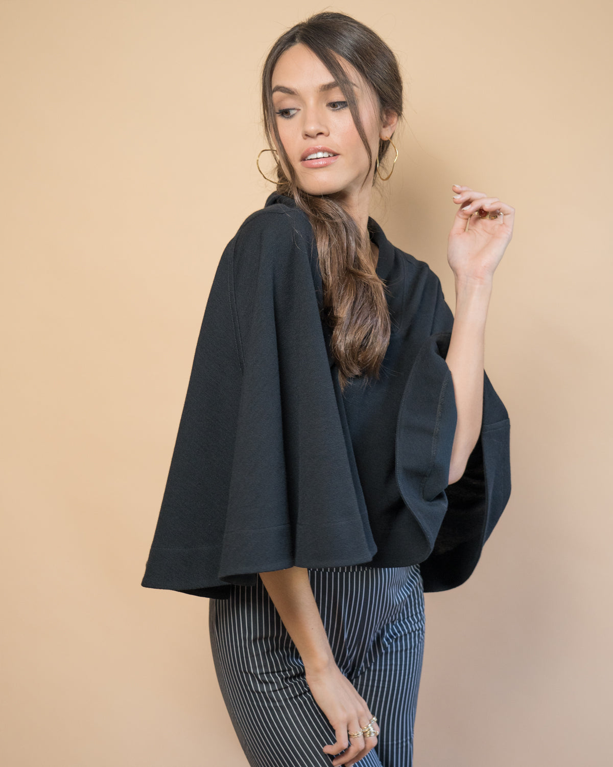 Cape femme noire Babette