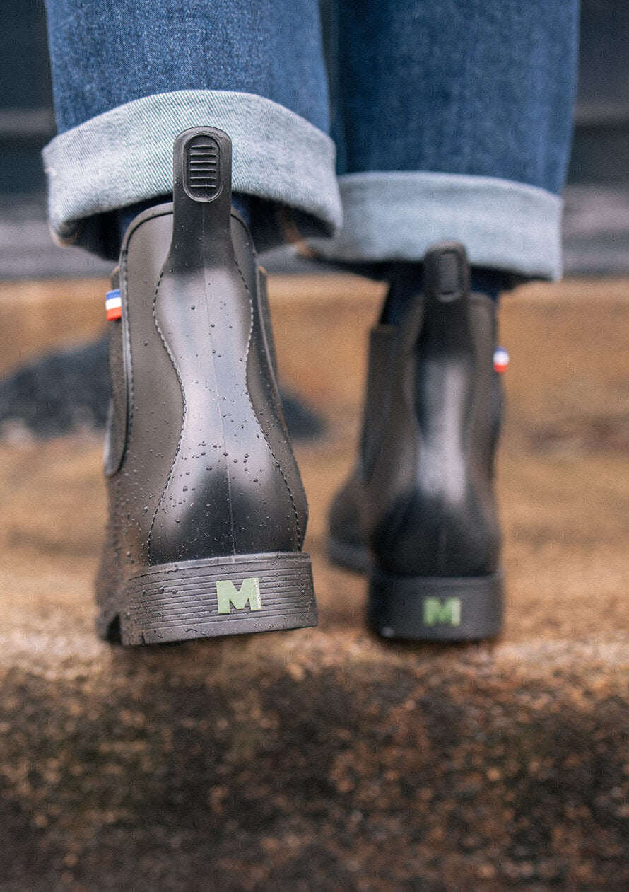 Boots de pluie Montpluie Noires Jacquard kaki