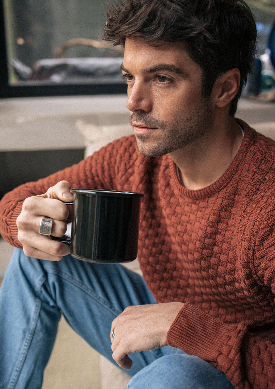 Sweater Damier Terracotta
