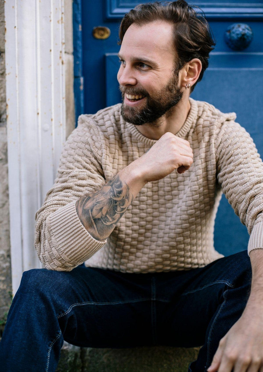 Sweater Damier Beige