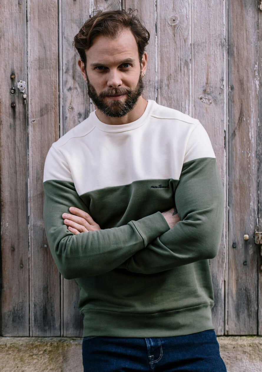 Sweat homme coton Climat Kaki