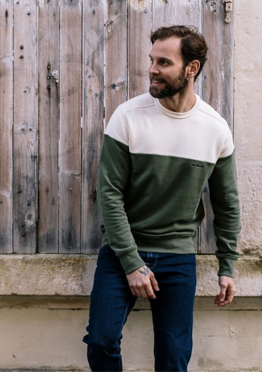 Sweat homme coton Climat Kaki