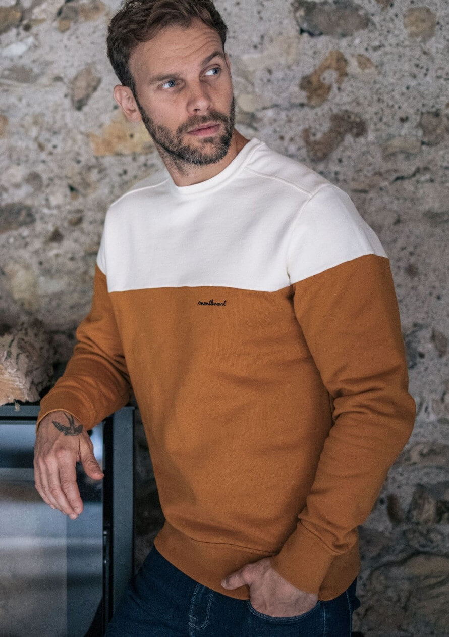 Sweat coton bio Climat Moutarde