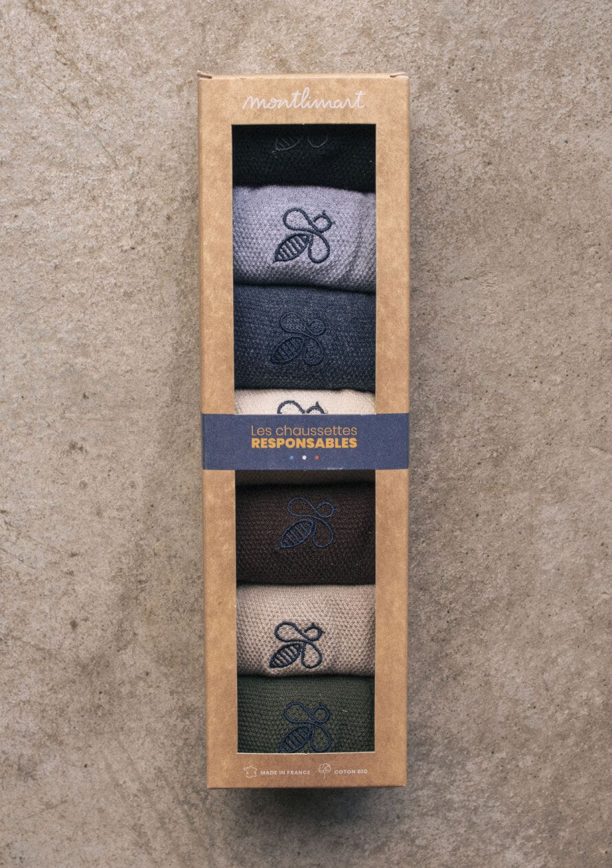 Semainier Chaussettes hommes coton bio