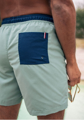 Short de bain recyclé Plongeon Vert