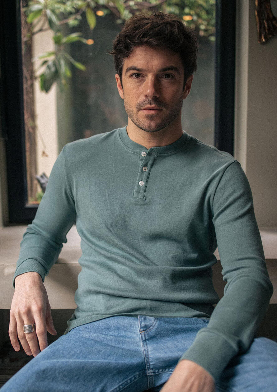 Long-sleeved T-shirt Respect Eucalyptus