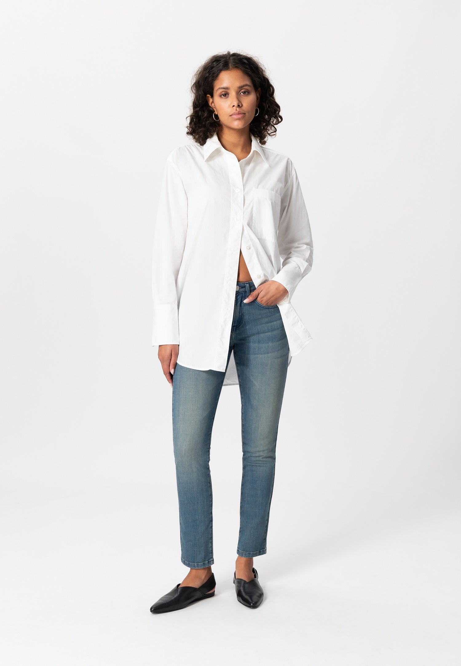 Jeans droit femme Faye Straight Medium Fade 