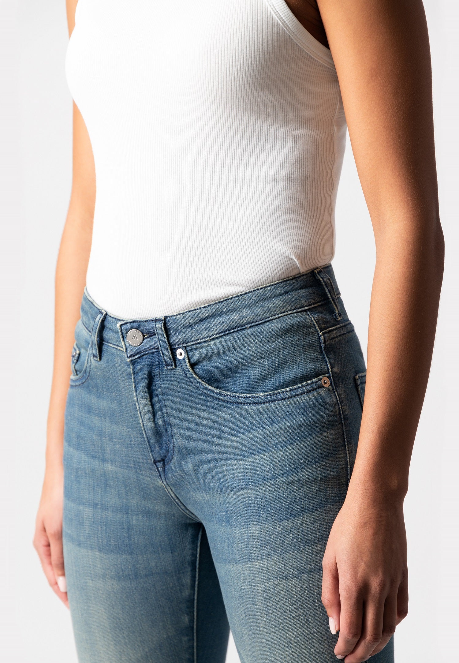 Jeans droit femme Faye Straight Medium Fade 