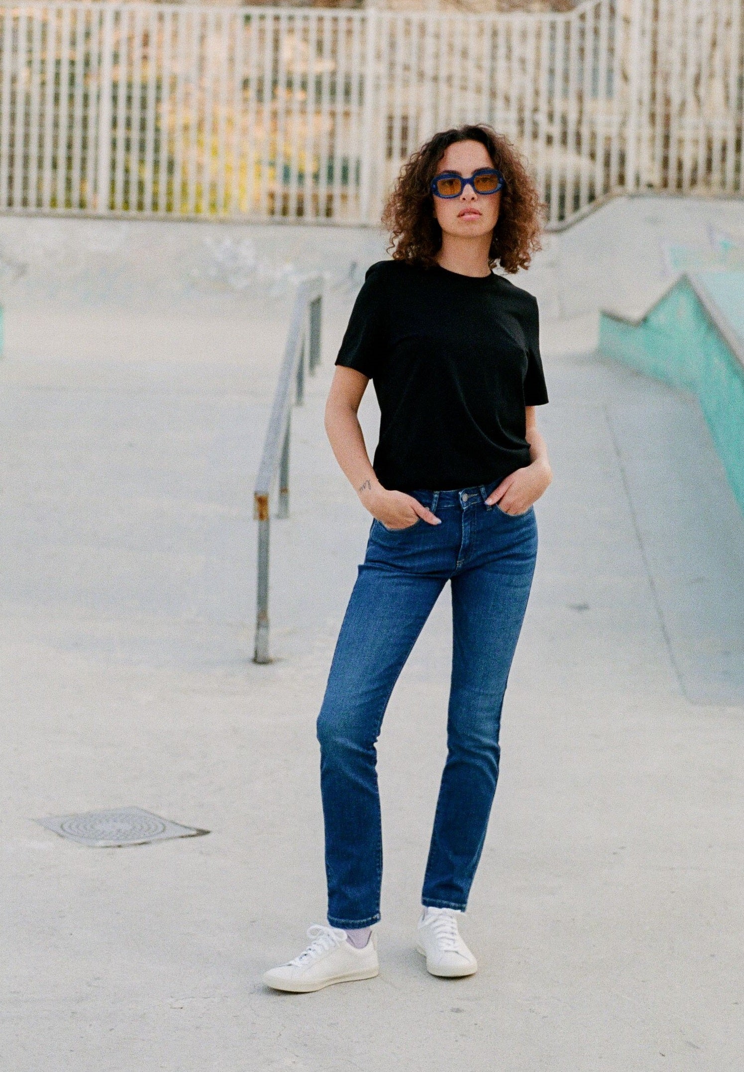 Jeans droit femme Faye Straight Stone Indigo