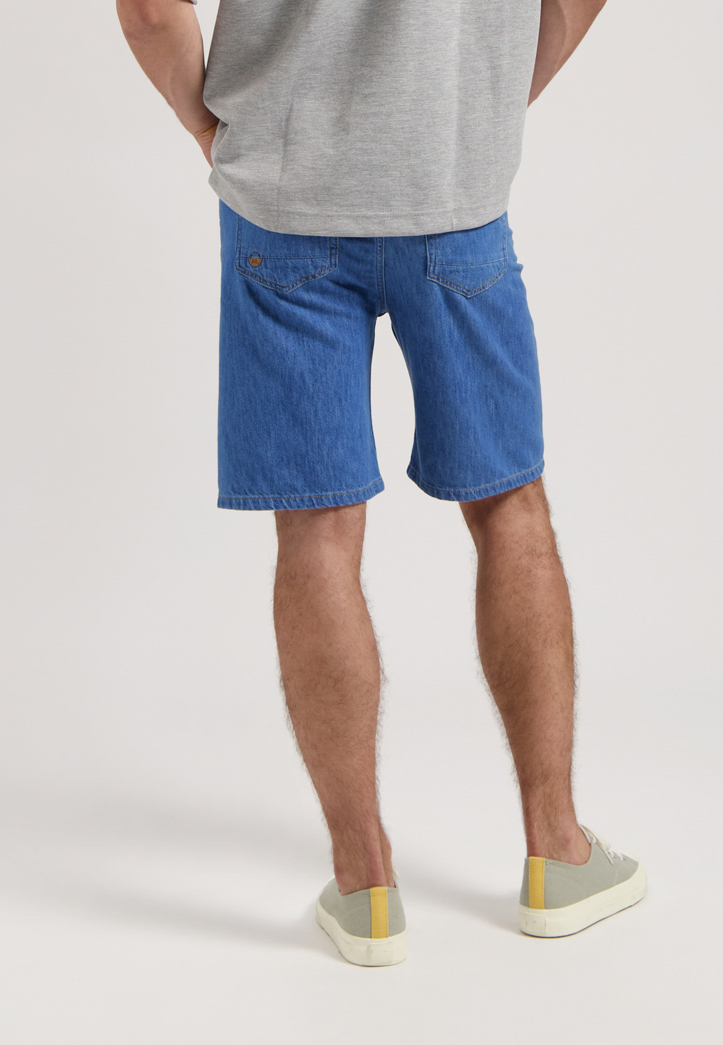 Herren Jeansshorts James Denim Stone