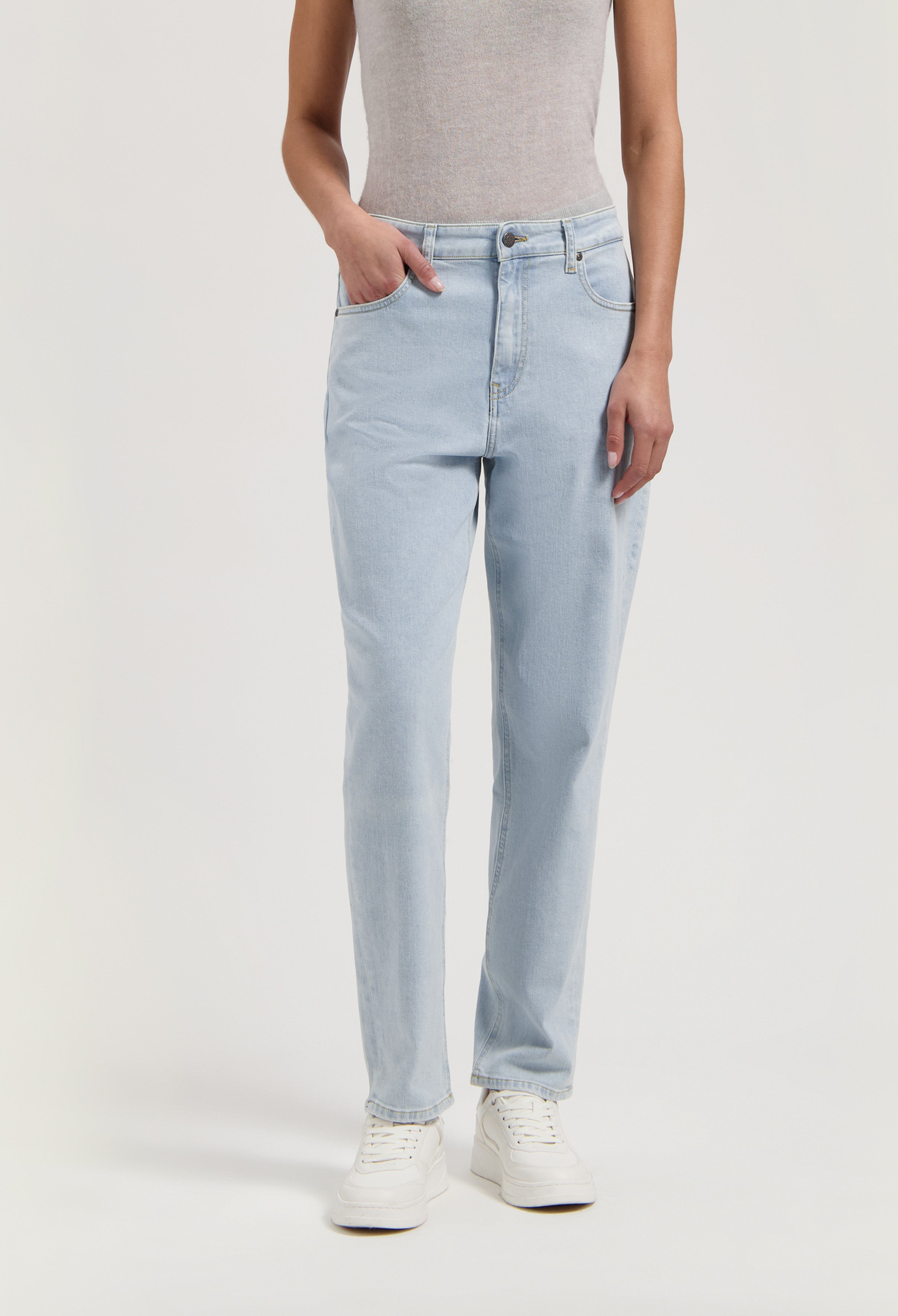 Mom Jeans Mams Tapered Light Stone