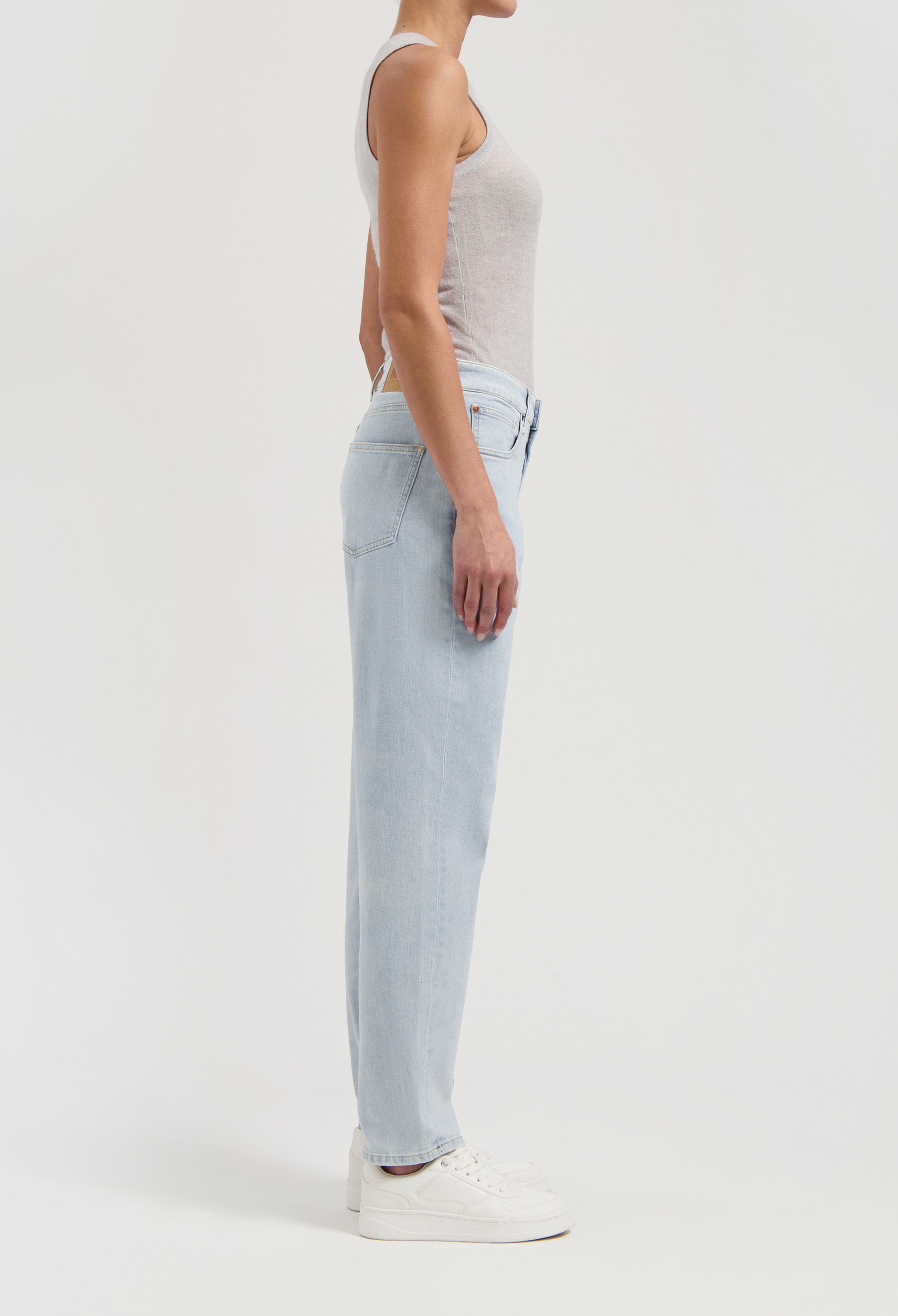 Mom Jeans Mams Tapered Light Stone