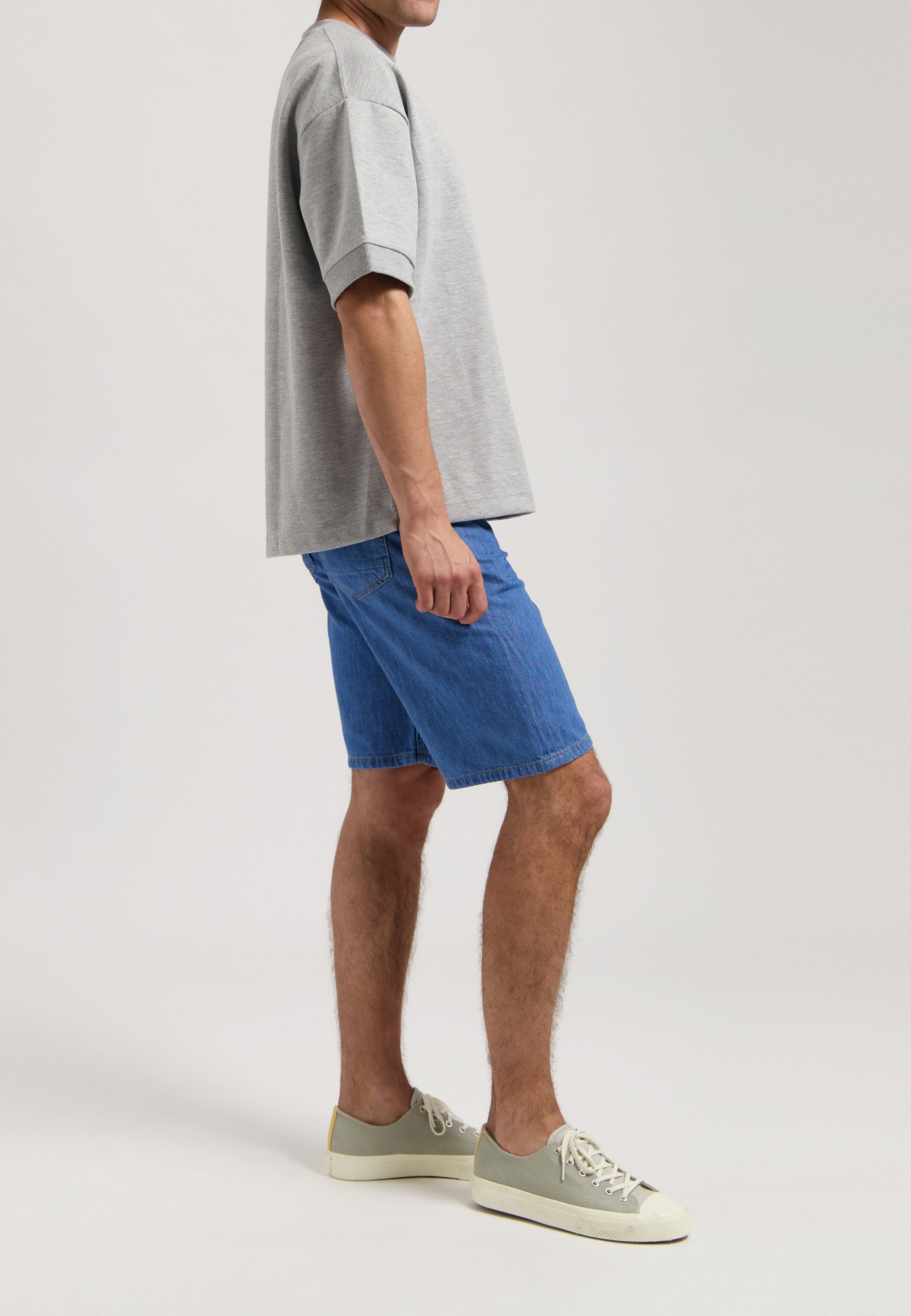Herren Jeansshorts James Denim Stone