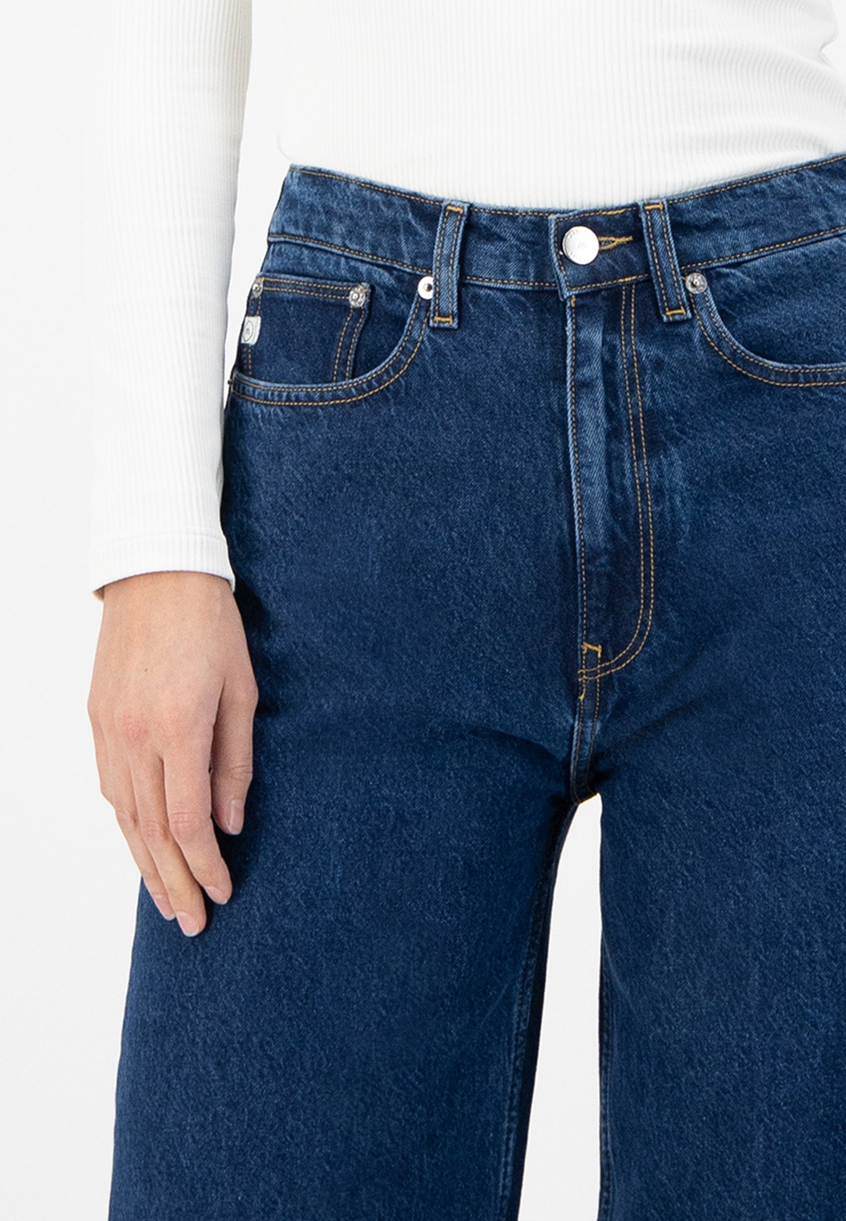 Wide Leg Jeans Wyde Sara Stone Indigo