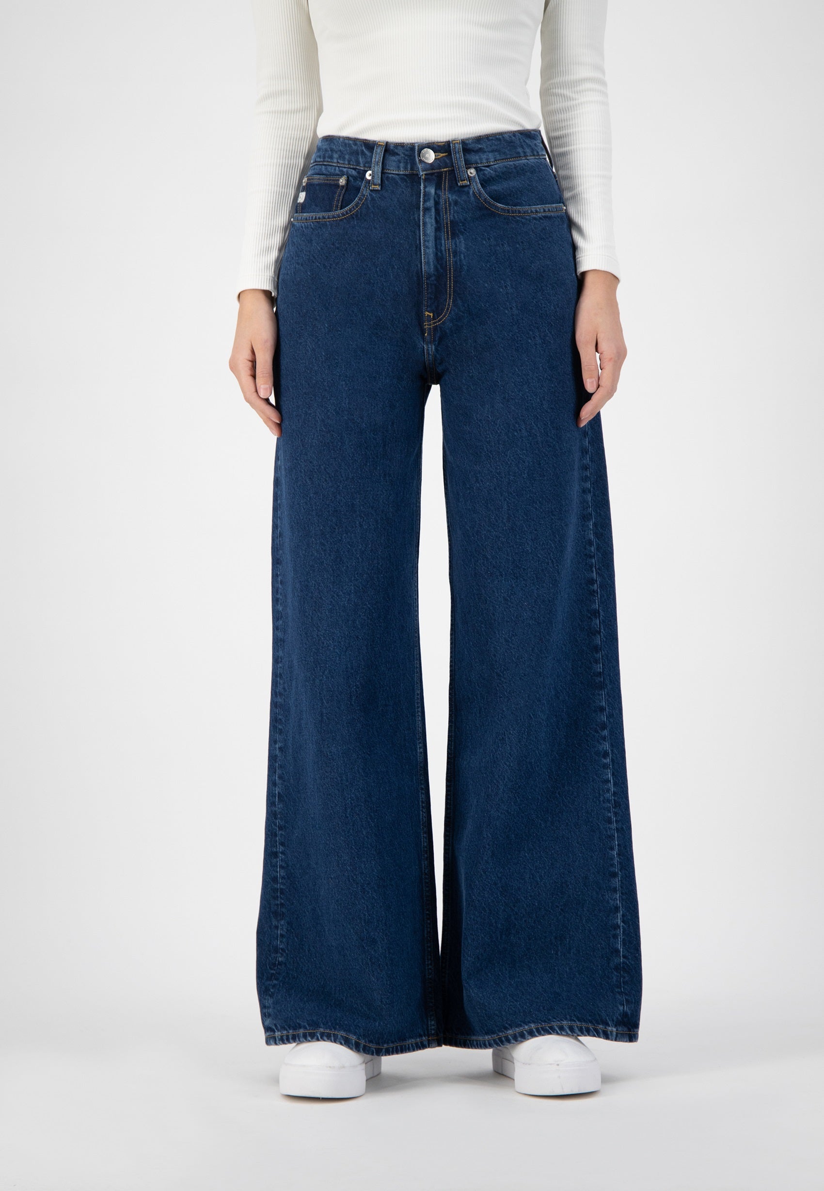 Wide Leg Jeans Wyde Sara Stone Indigo