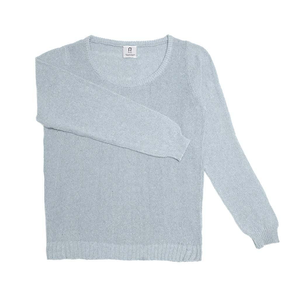 Pull Coton Grazia Bleu méditerranée