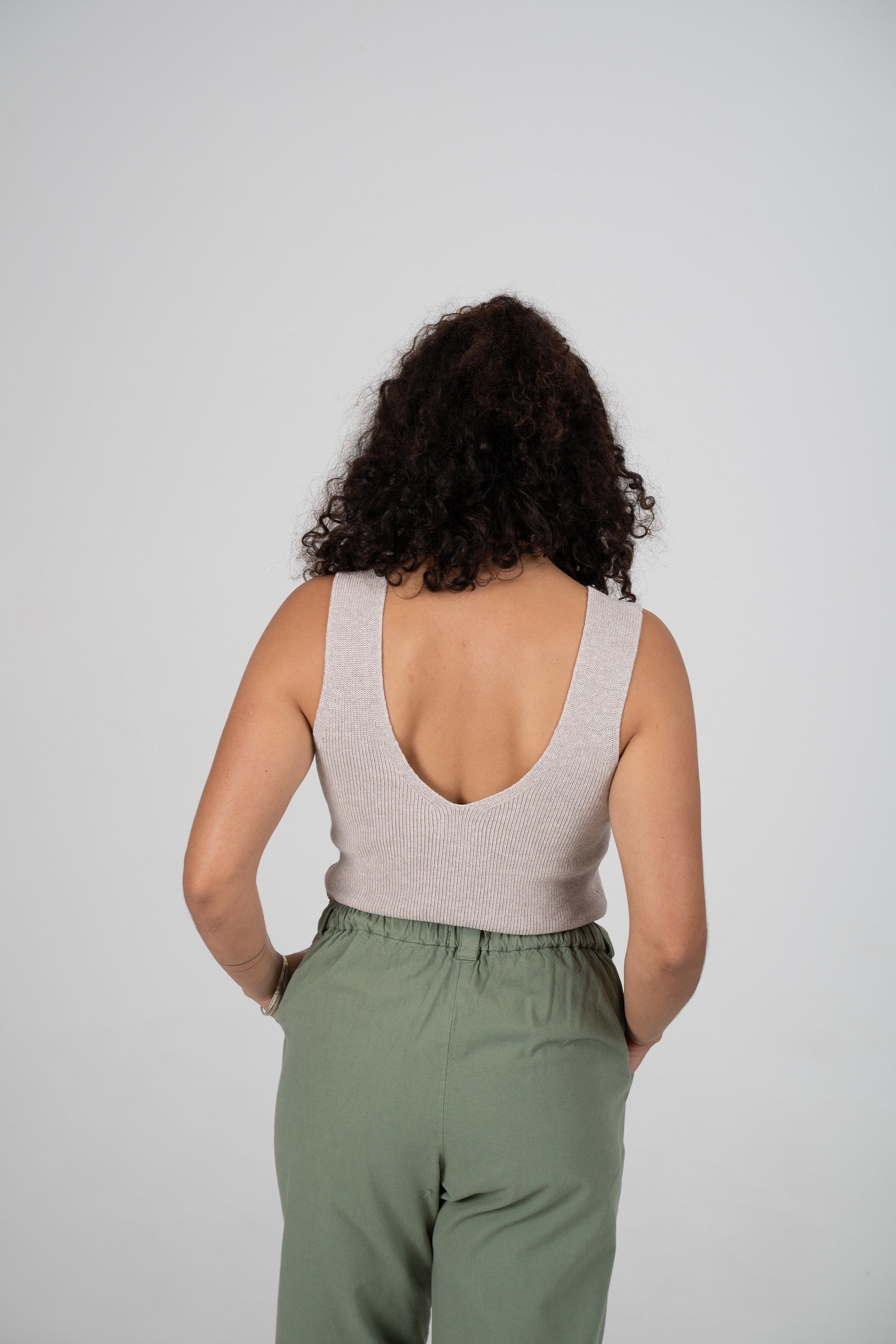 Top Femme sans manches Arganil Beige