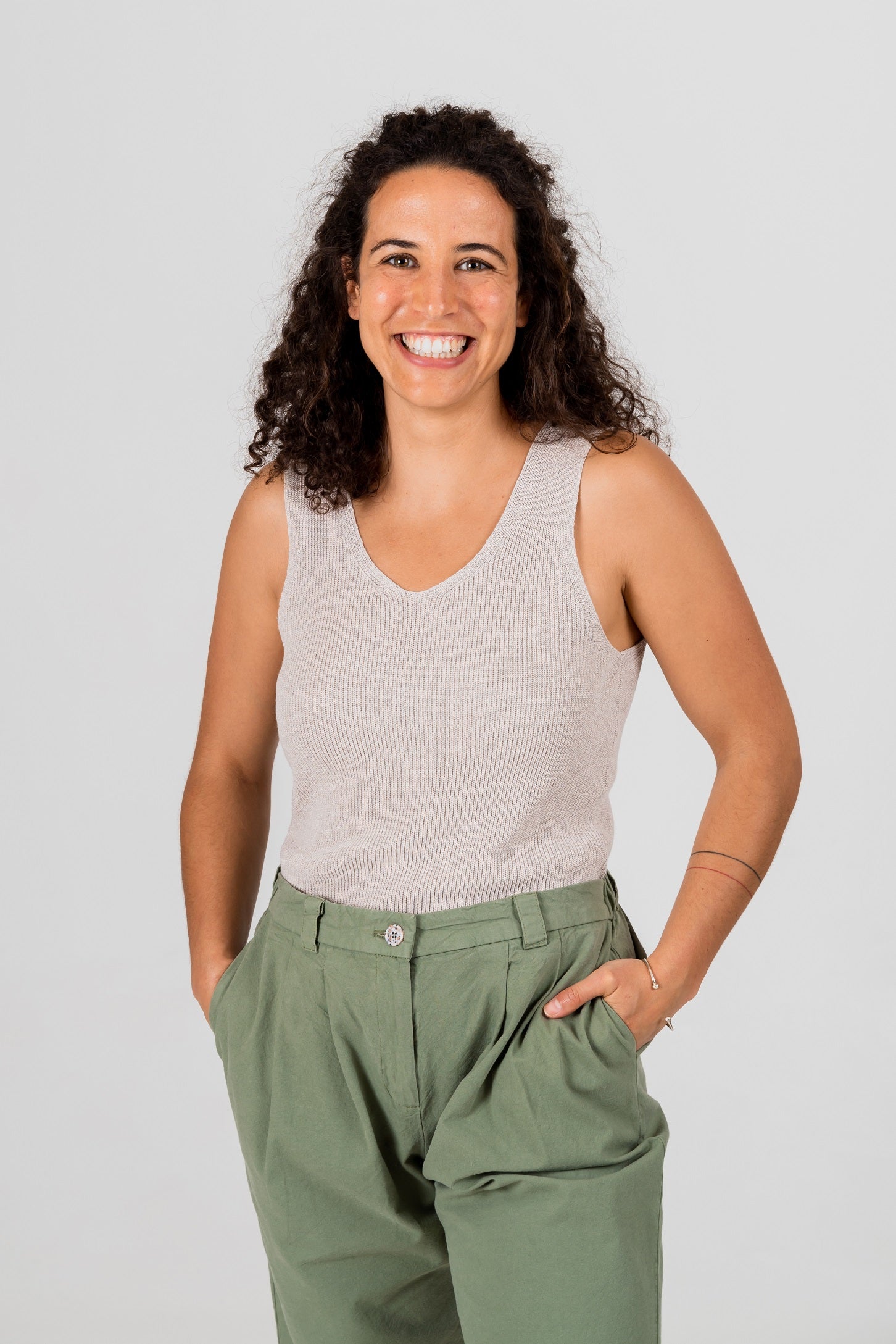Top Femme sans manches Arganil Beige