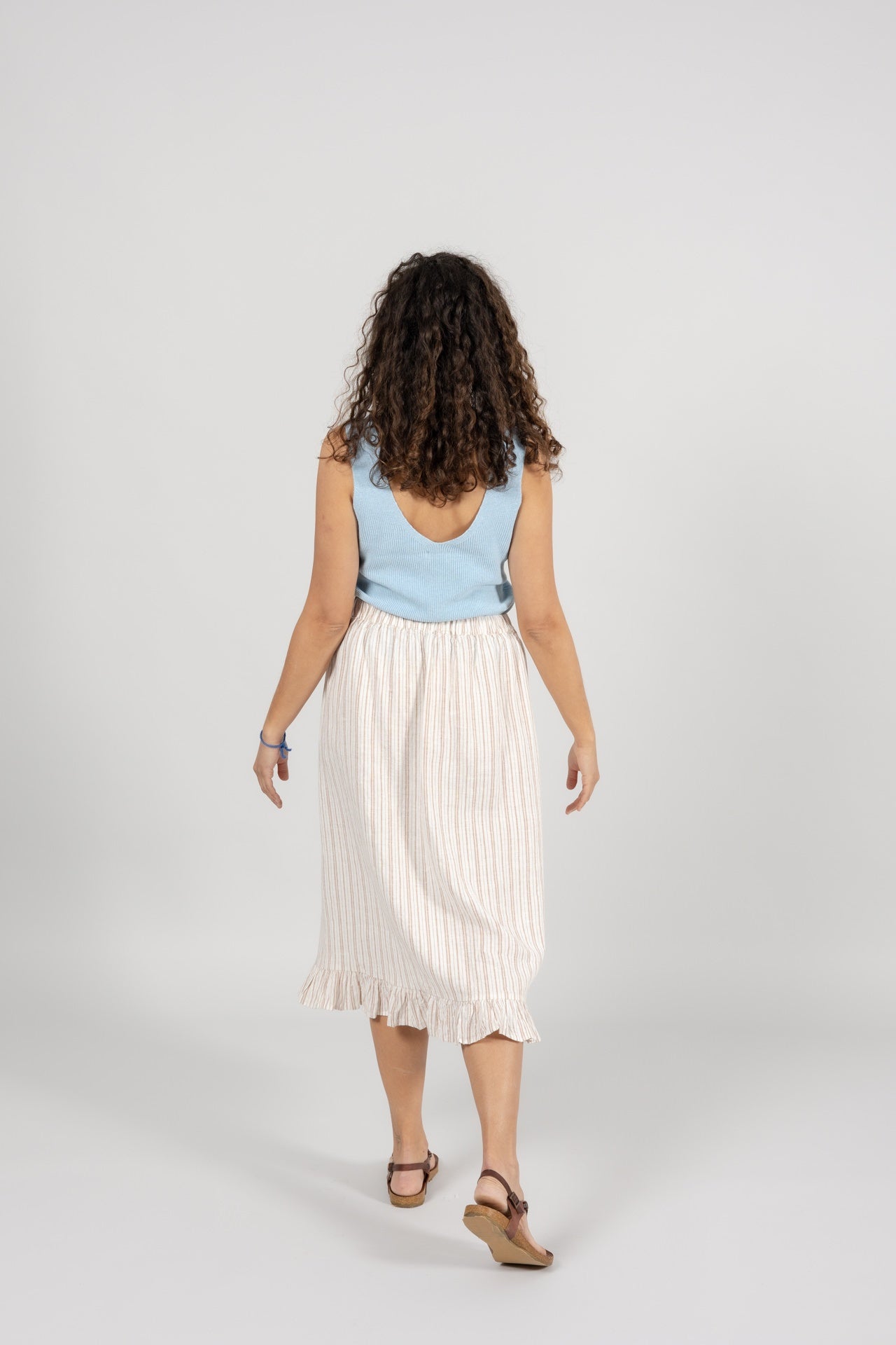 Top Femme sans manches Arganil Bleu ciel