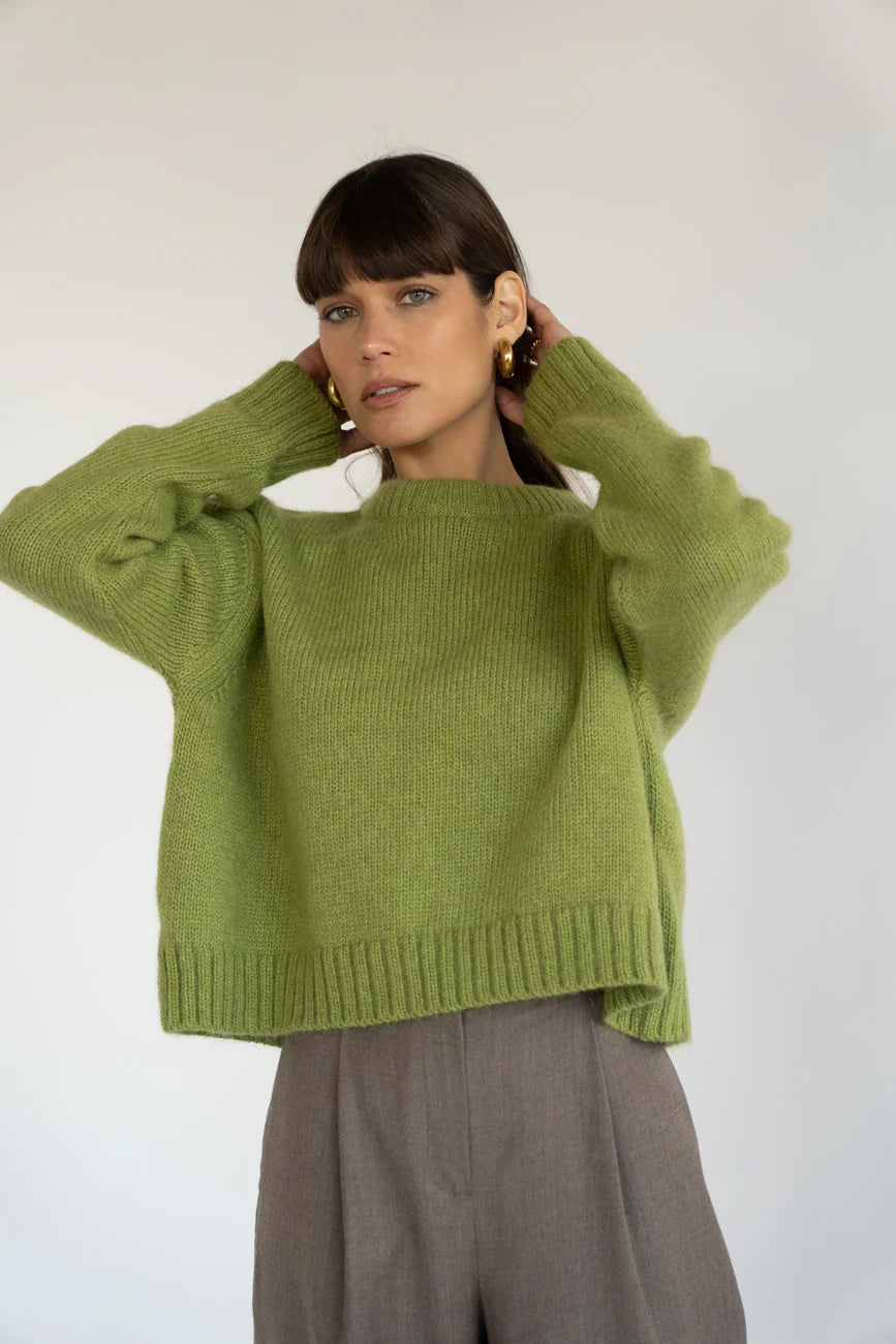 Pull cropped Claudia Pistache