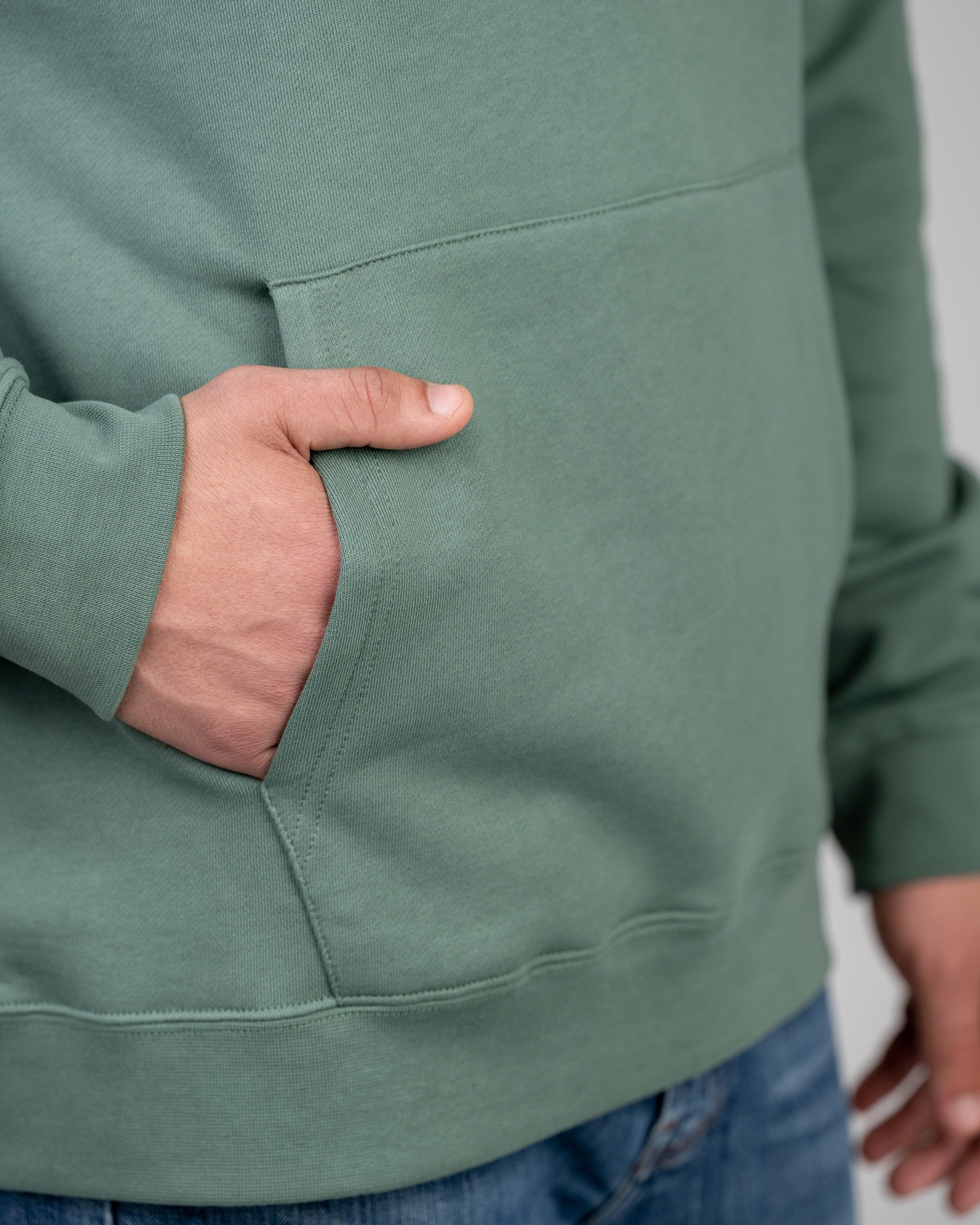 Hoodie unisexe en coton bio Relaxed Sage