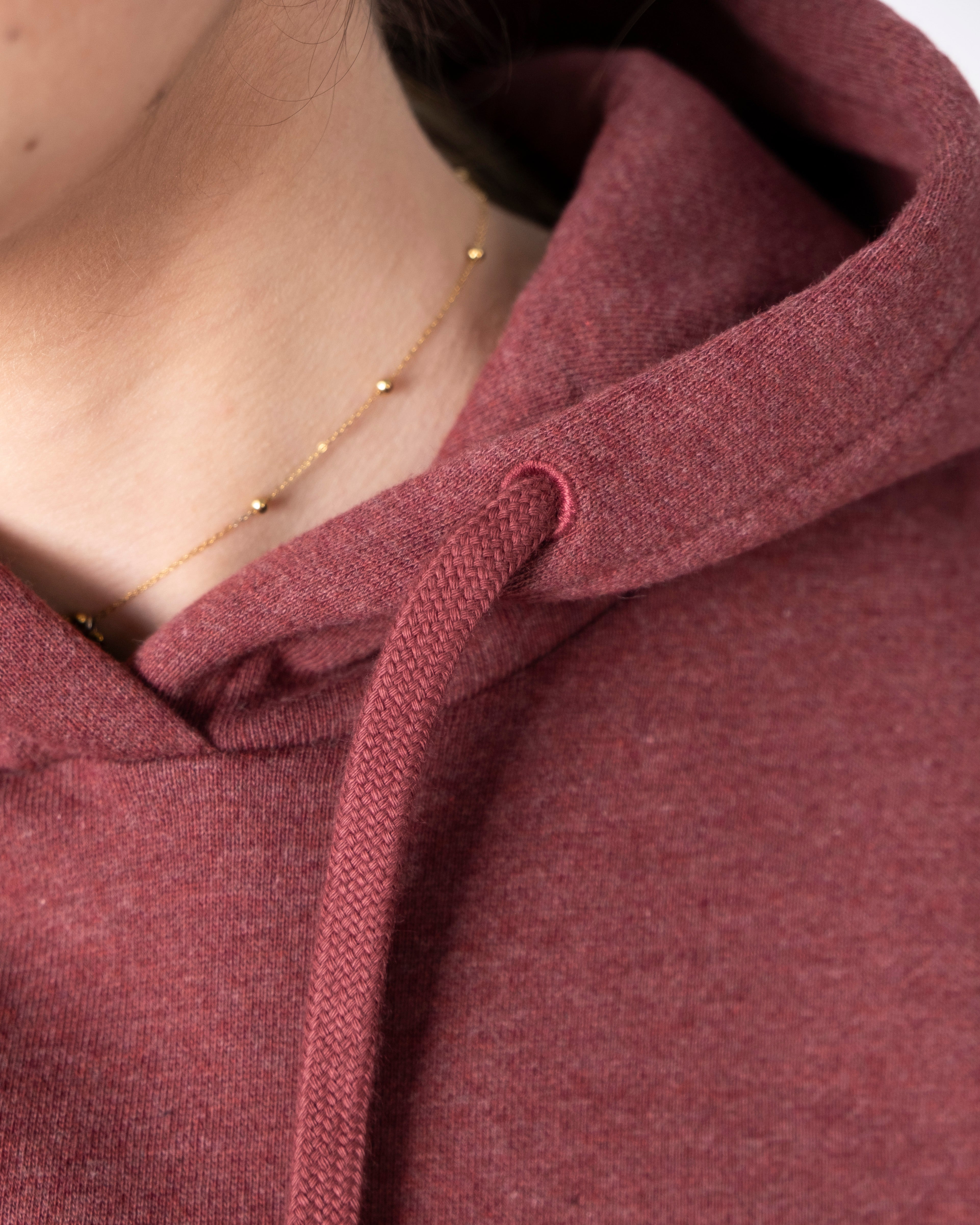 Damen Treehoodie Bordeaux Mel