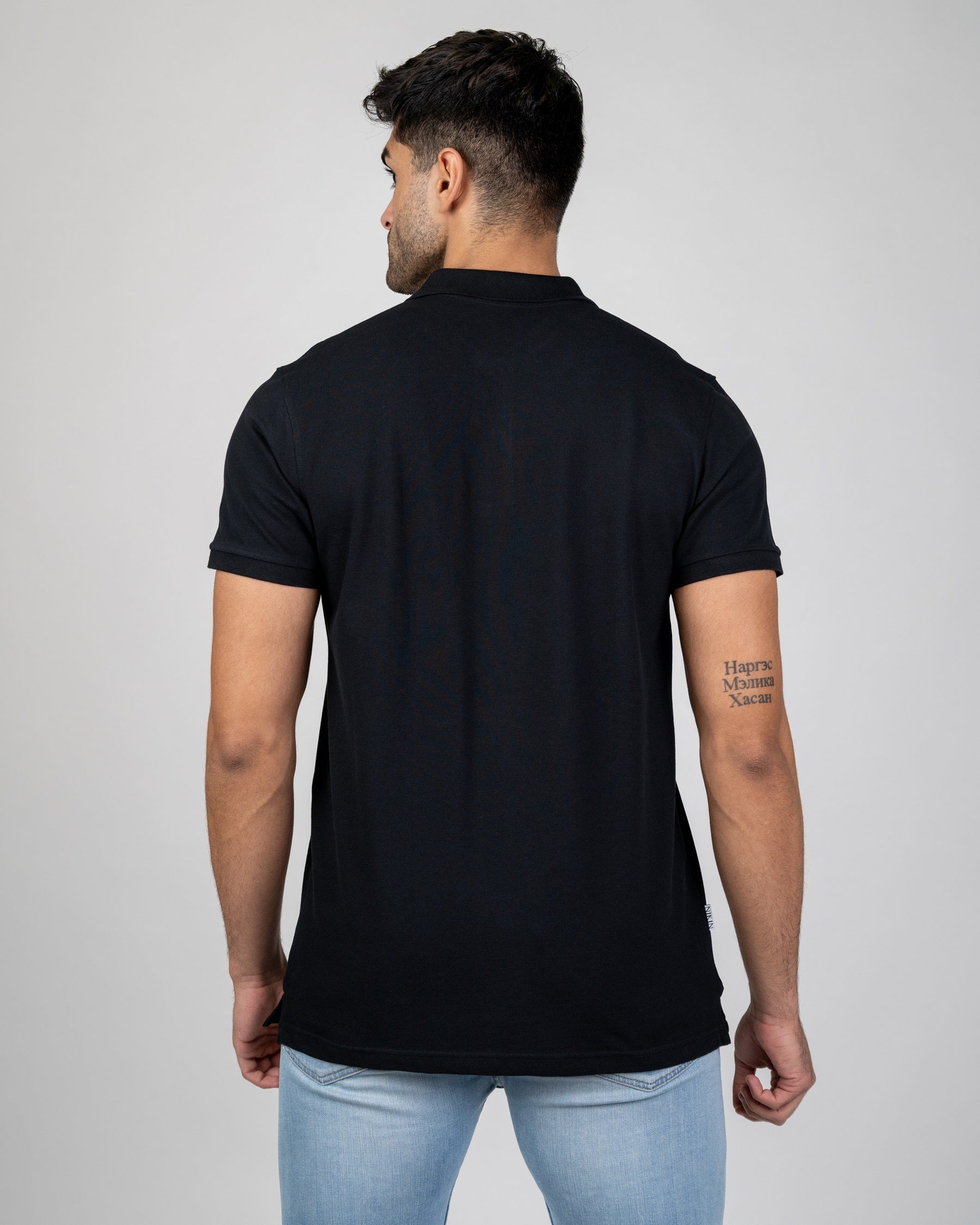 Organic Cotton Tree-Polo Black