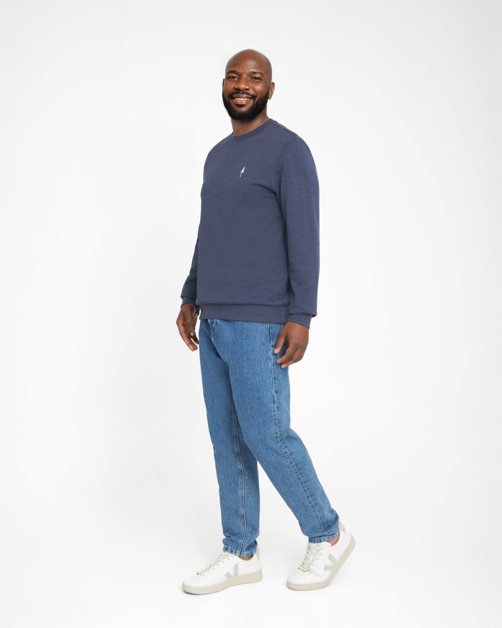 TreeSweater Navy Mel