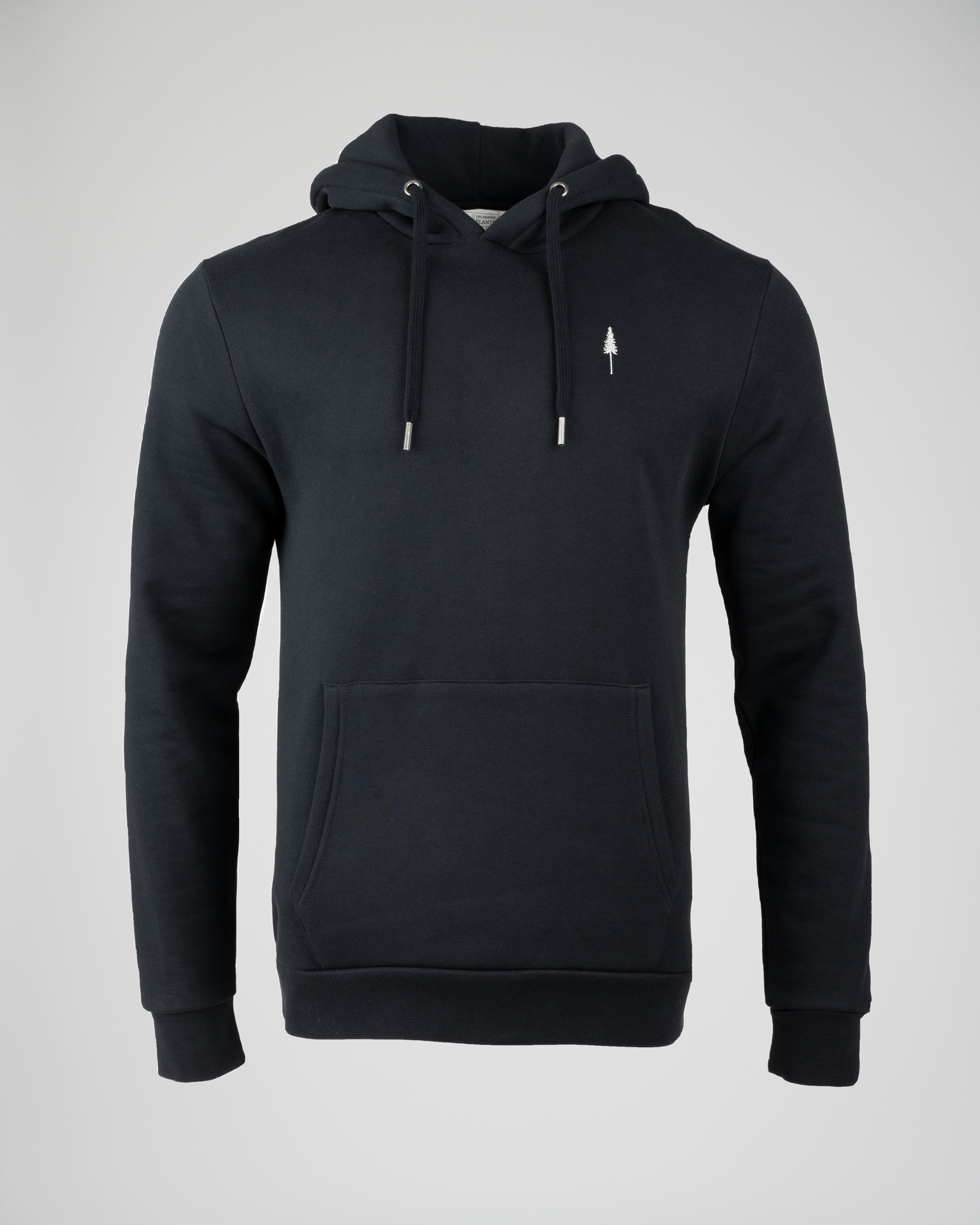 Sweatshirt capuche unisexe en coton bio TreeHoodie Noir