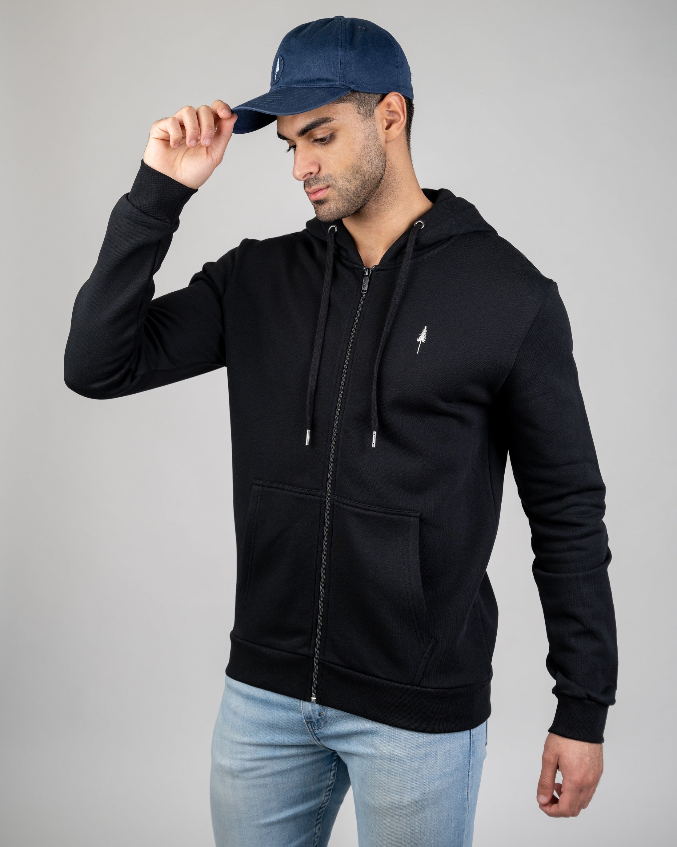 Hoodie zippé Treehoodie Zip Noir