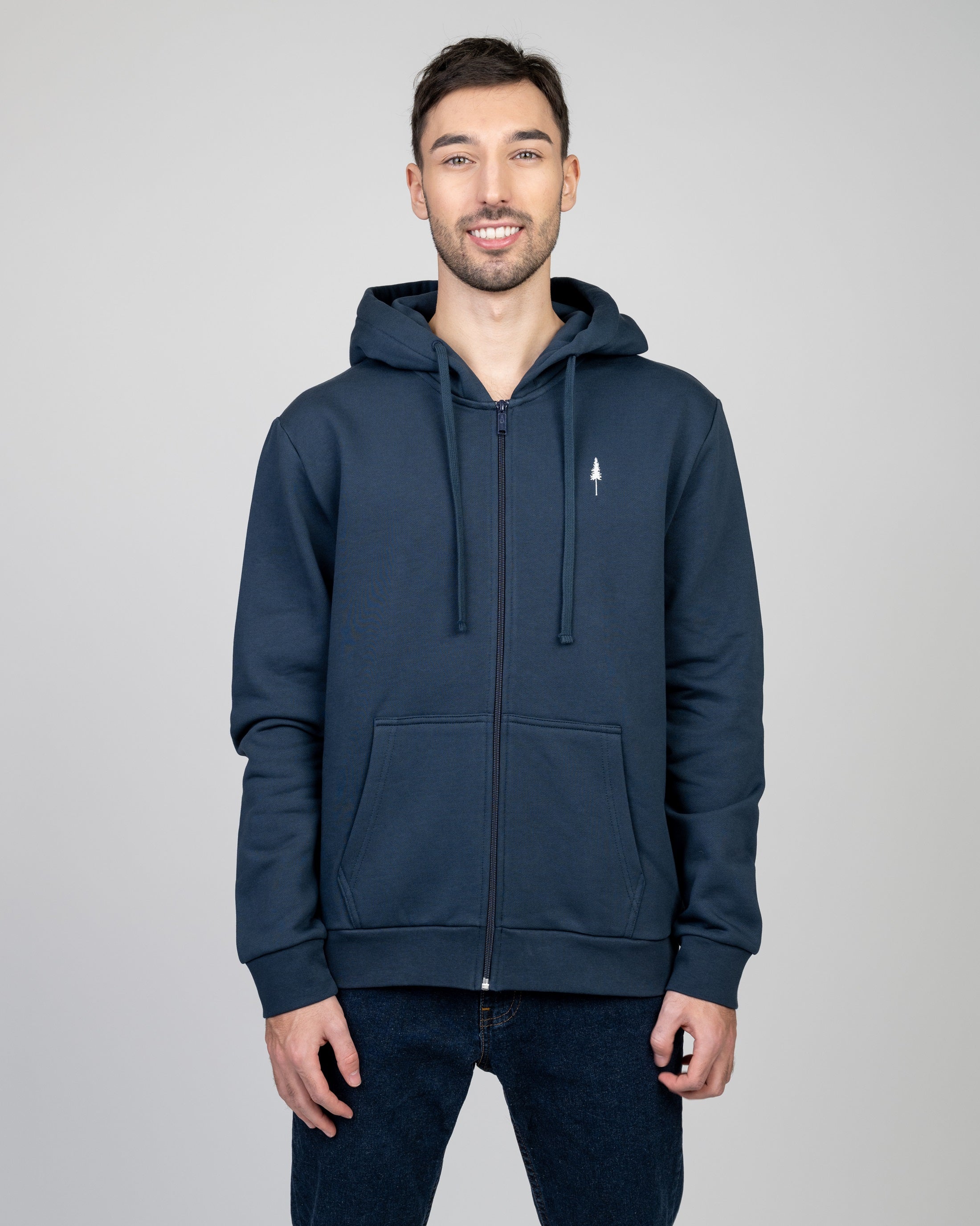 Hoodie zippé Treehoodie Zip Marine