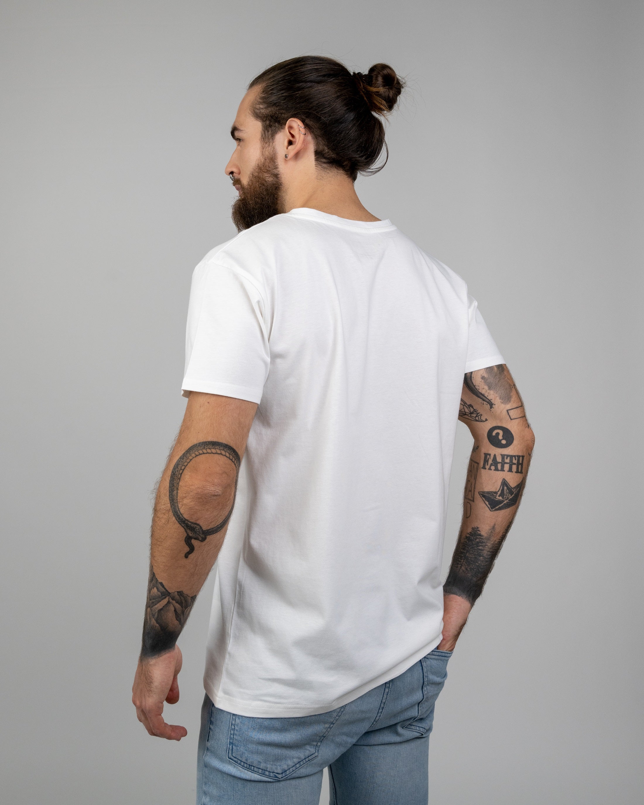 Men's organic cotton T-shirt Treeshirt White