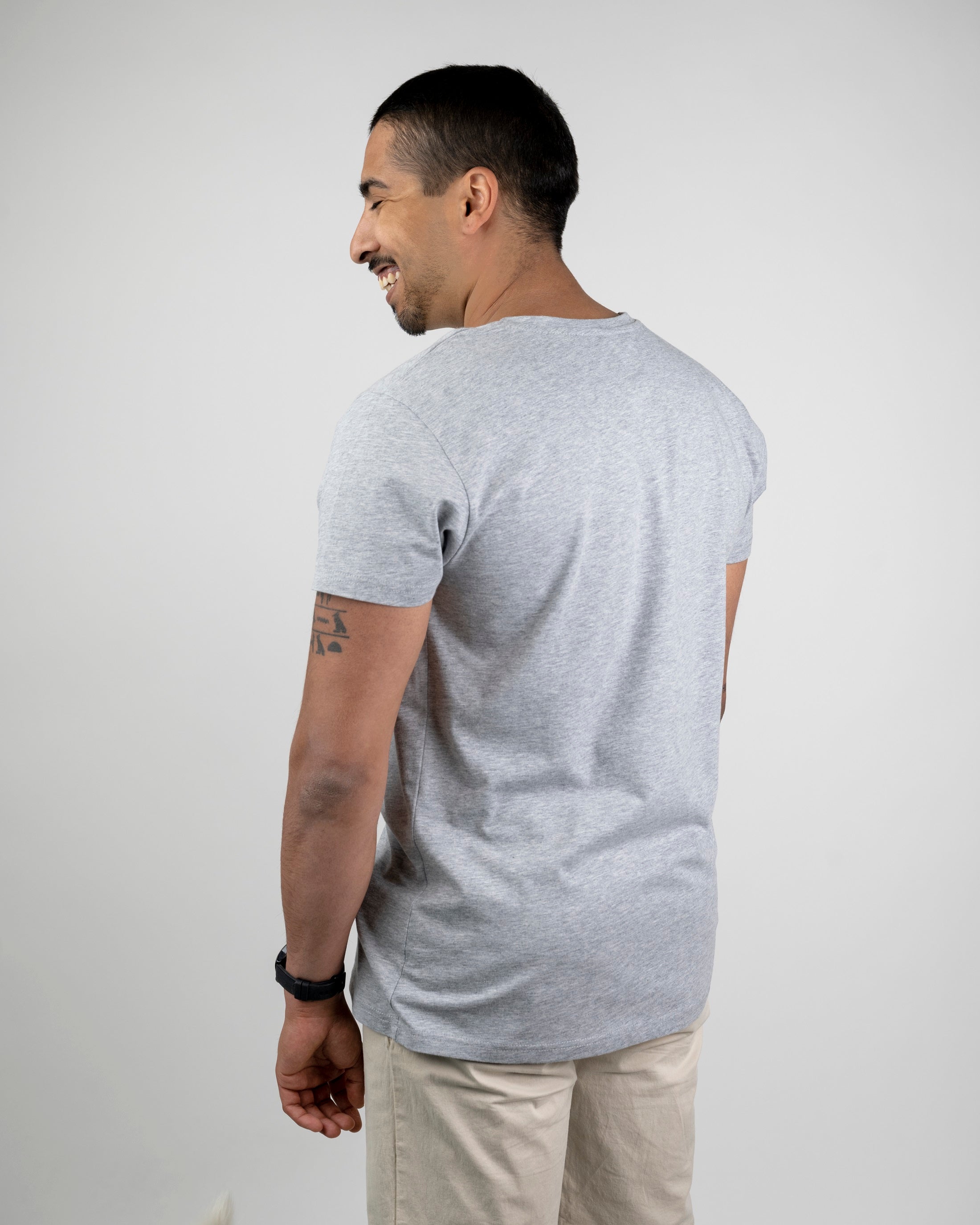 Men's organic cotton T-shirt Treeshirt Gray